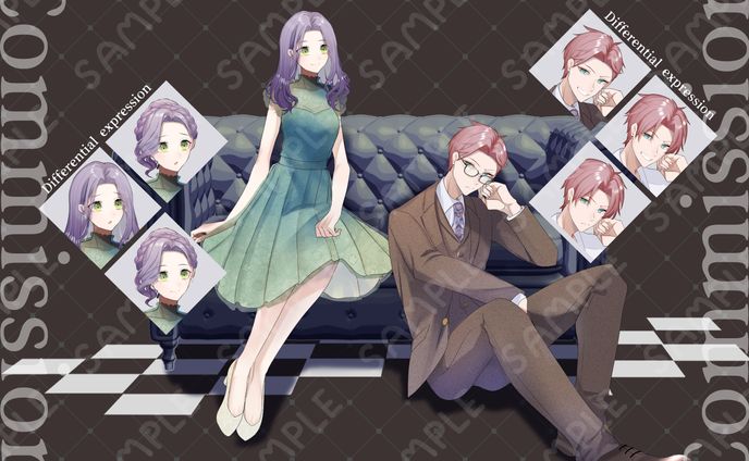 ご依頼立ち絵イラスト