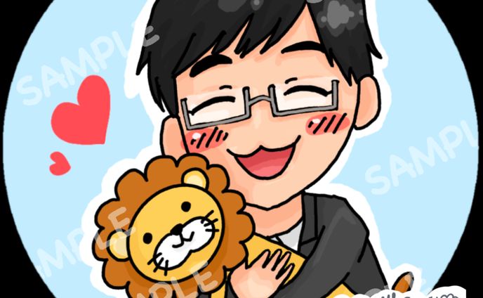 SNS用アイコン/ミニキャラ　ひまさん