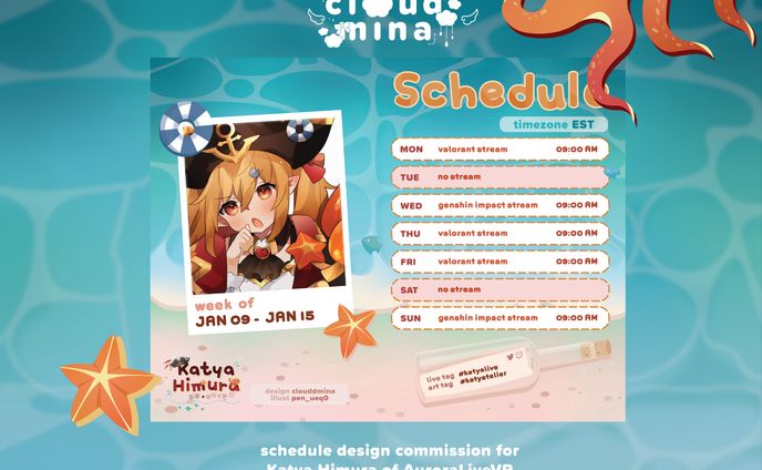 Vtuber Schedule Design
