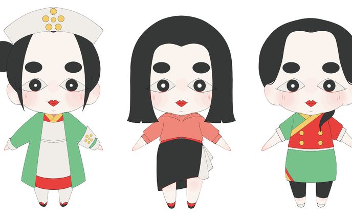 しきぶちゃん新衣装デザイン