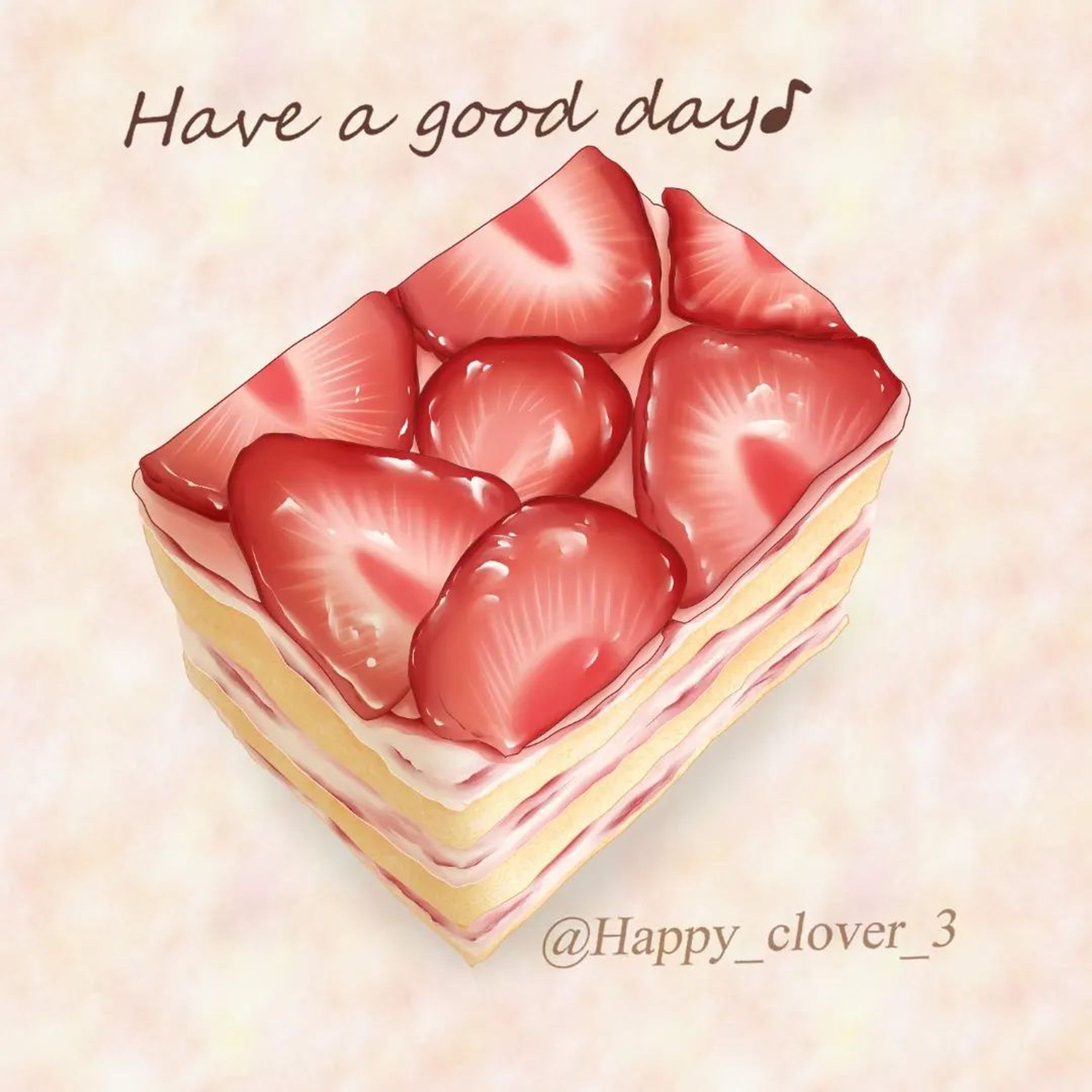苺ケーキ♪

#苺ケーキ#いちごスイーツ 　#いちごケーキ 　#イチゴ　#strawberry  #strawberrycake🍓  #イラスト　#スイーツイラスト　#食べ物イラスト　#ケーキイラスト　#foodieart #foodillust  #foodillustration  #sweets  #cake  #苺　#いちご-1