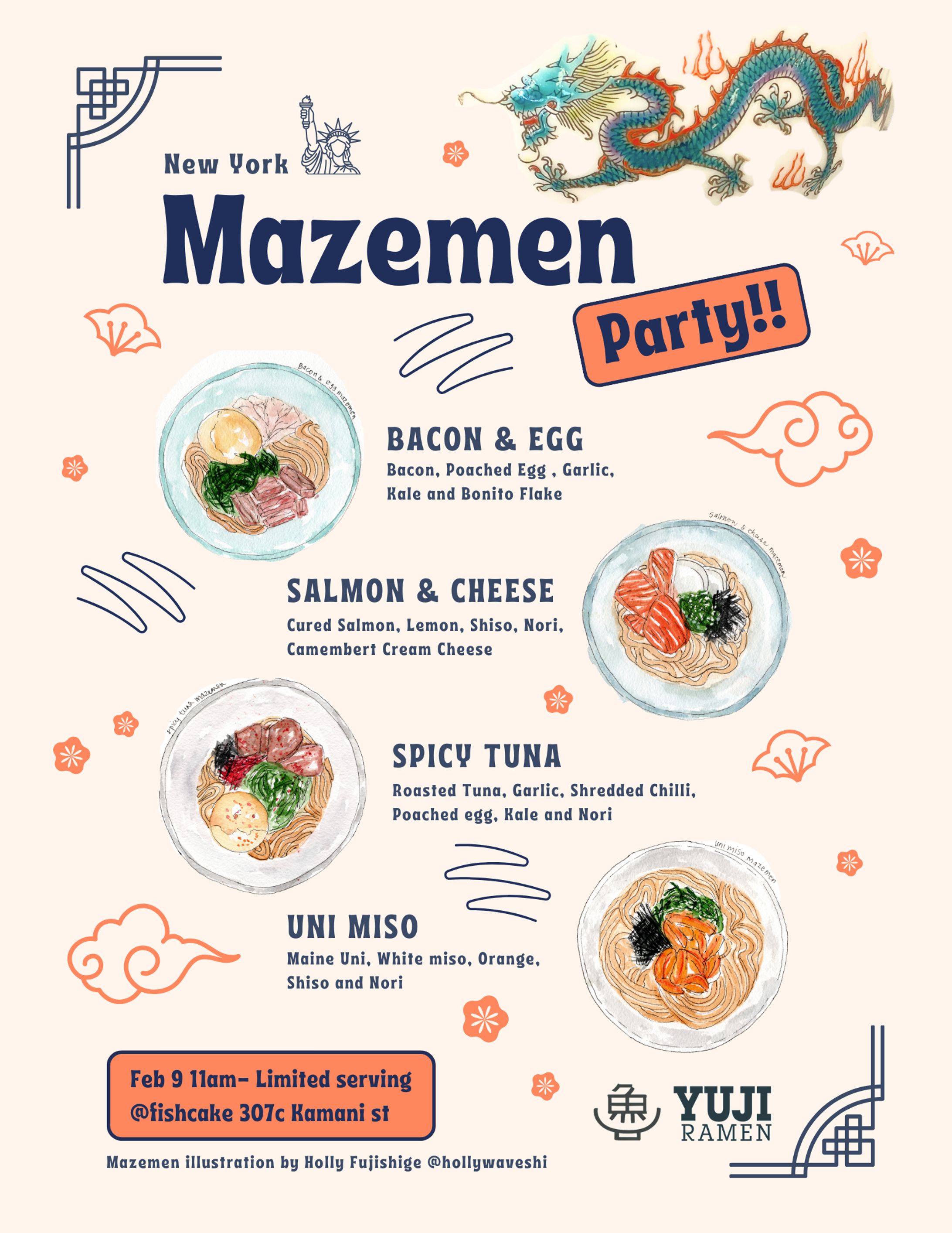Work of Ramen event flyer design in Honolulu-1