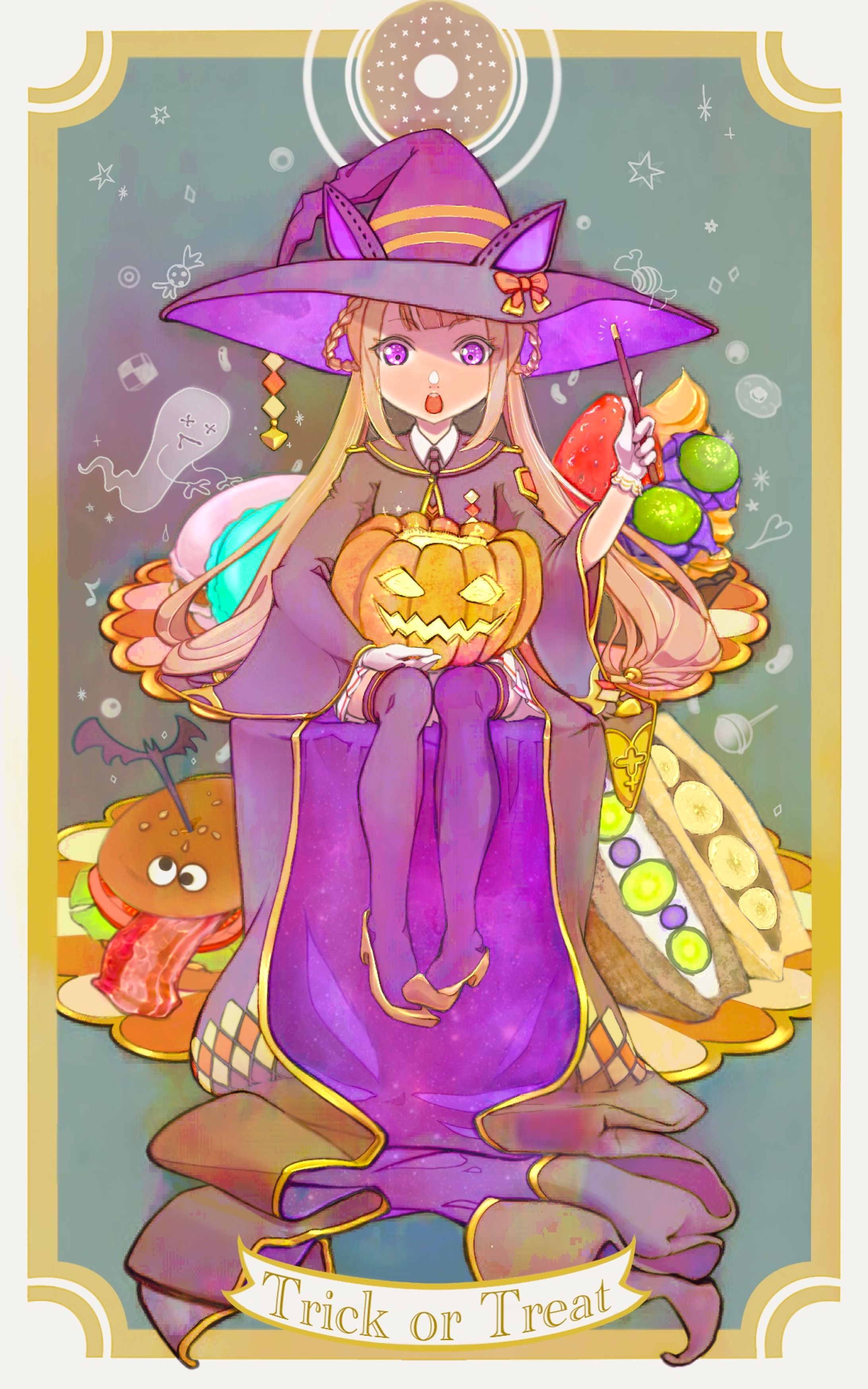 タロット風ハロウィンイラスト-1