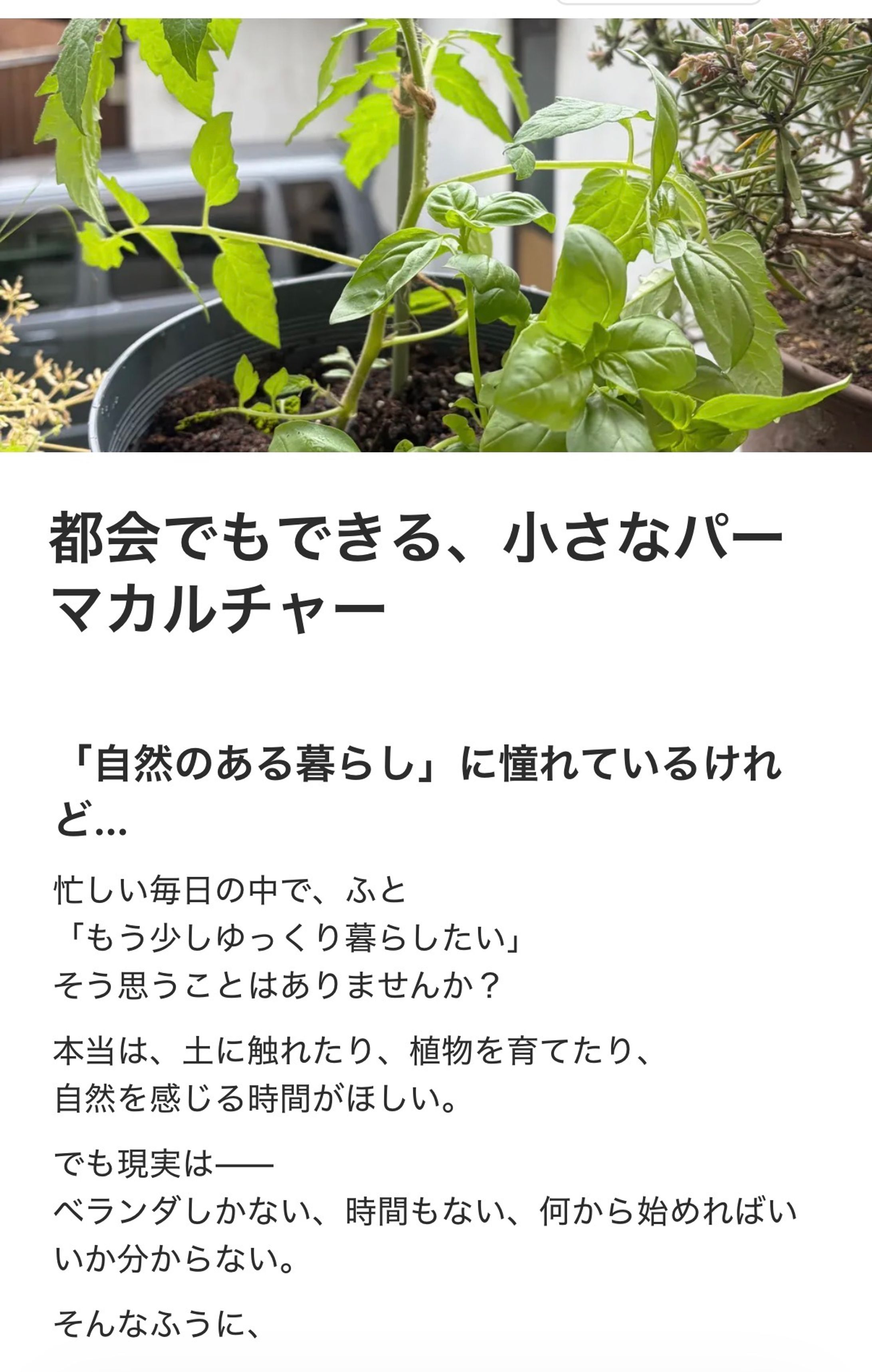 自然と暮らすLP-1