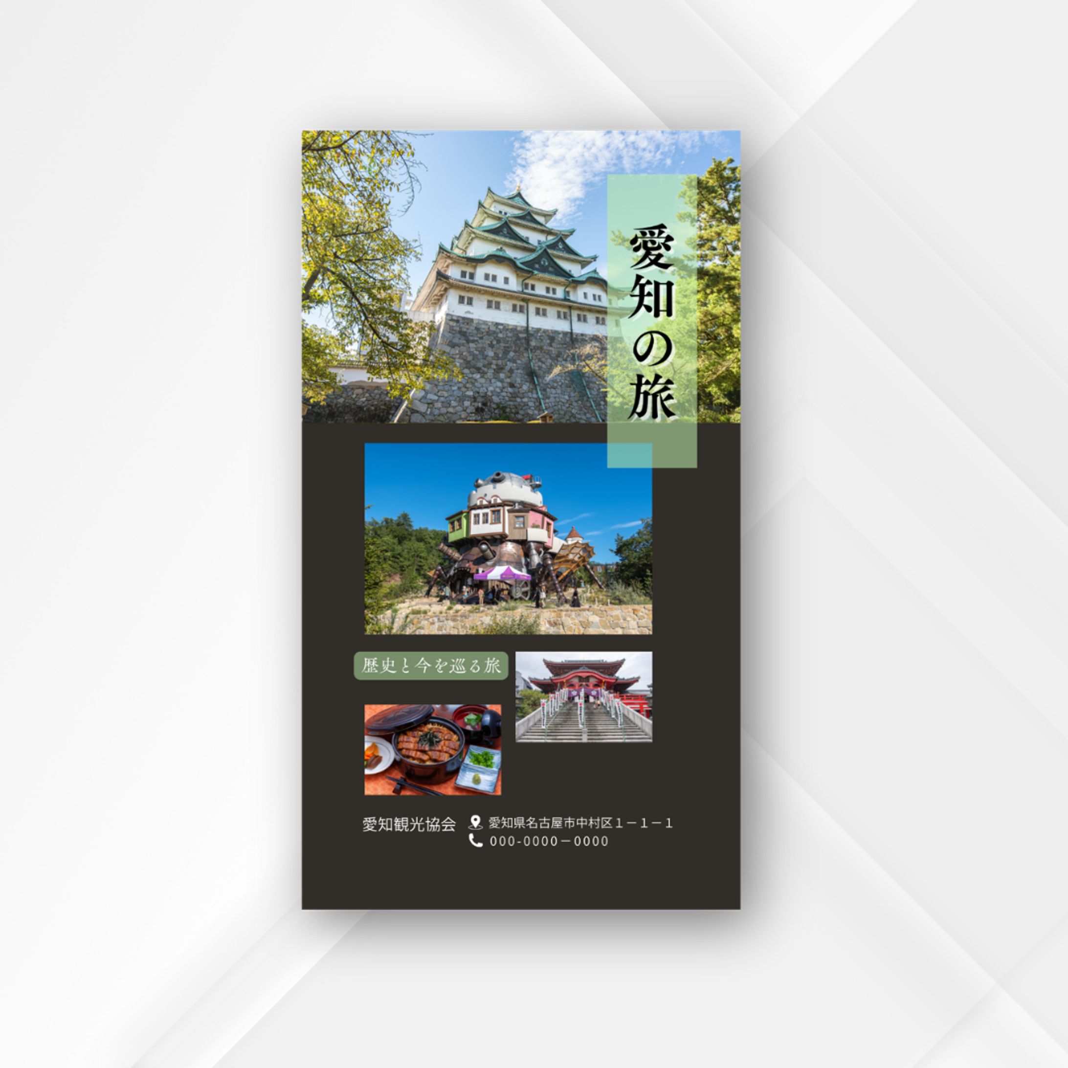 【自主制作】観光自治体向け「愛知の旅」Instagramストーリー（縦型バナー）デザイン-1