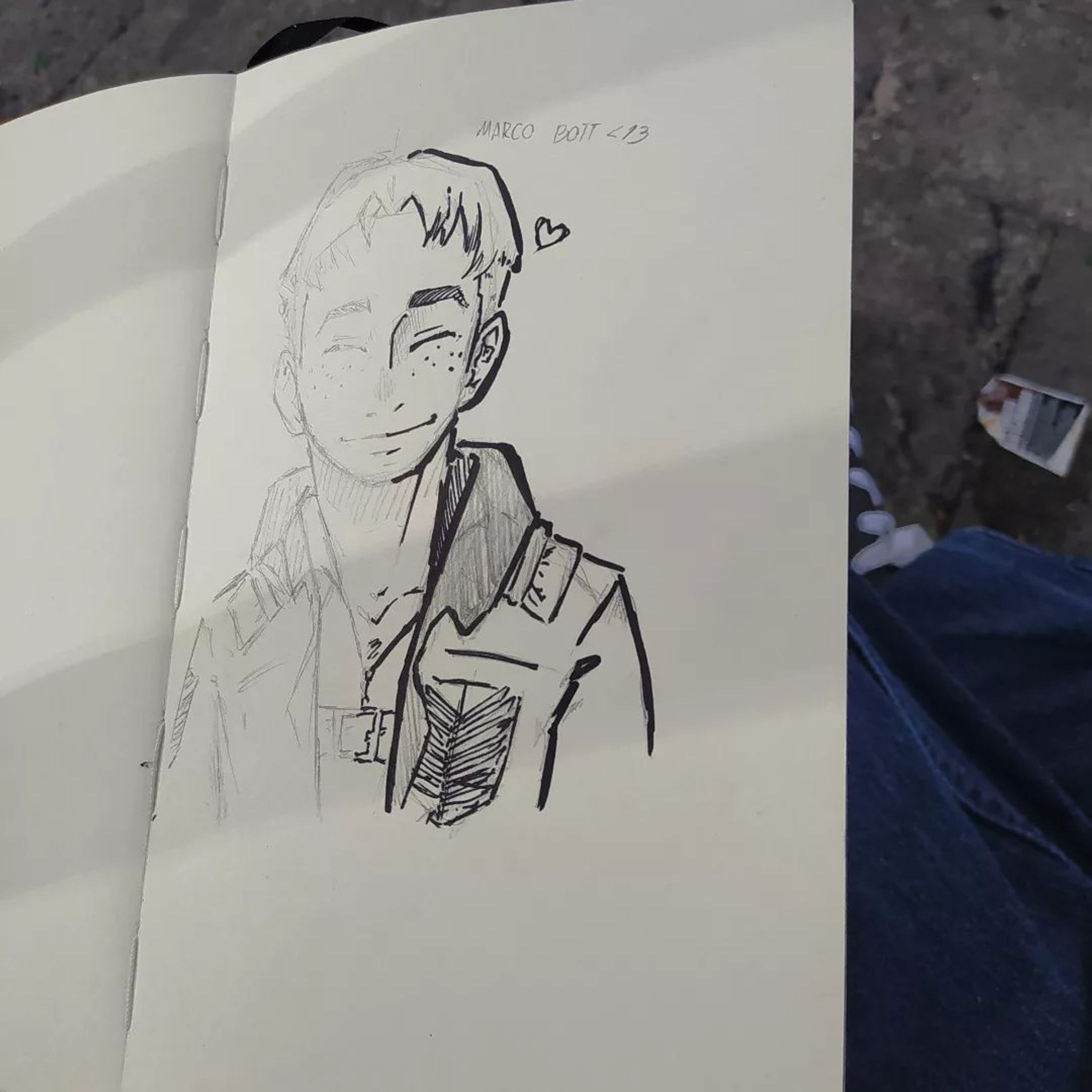 -pain 
•
•
•
[Tags]
#sketch #sketchbook #sketching #sketches #sketchaday#draw #drawings#arte #arts #art🎨. #art #artwork #artist#snk #shingekinokyojin #atackontitan #marcobott #attackontitan #attackontitanart-1