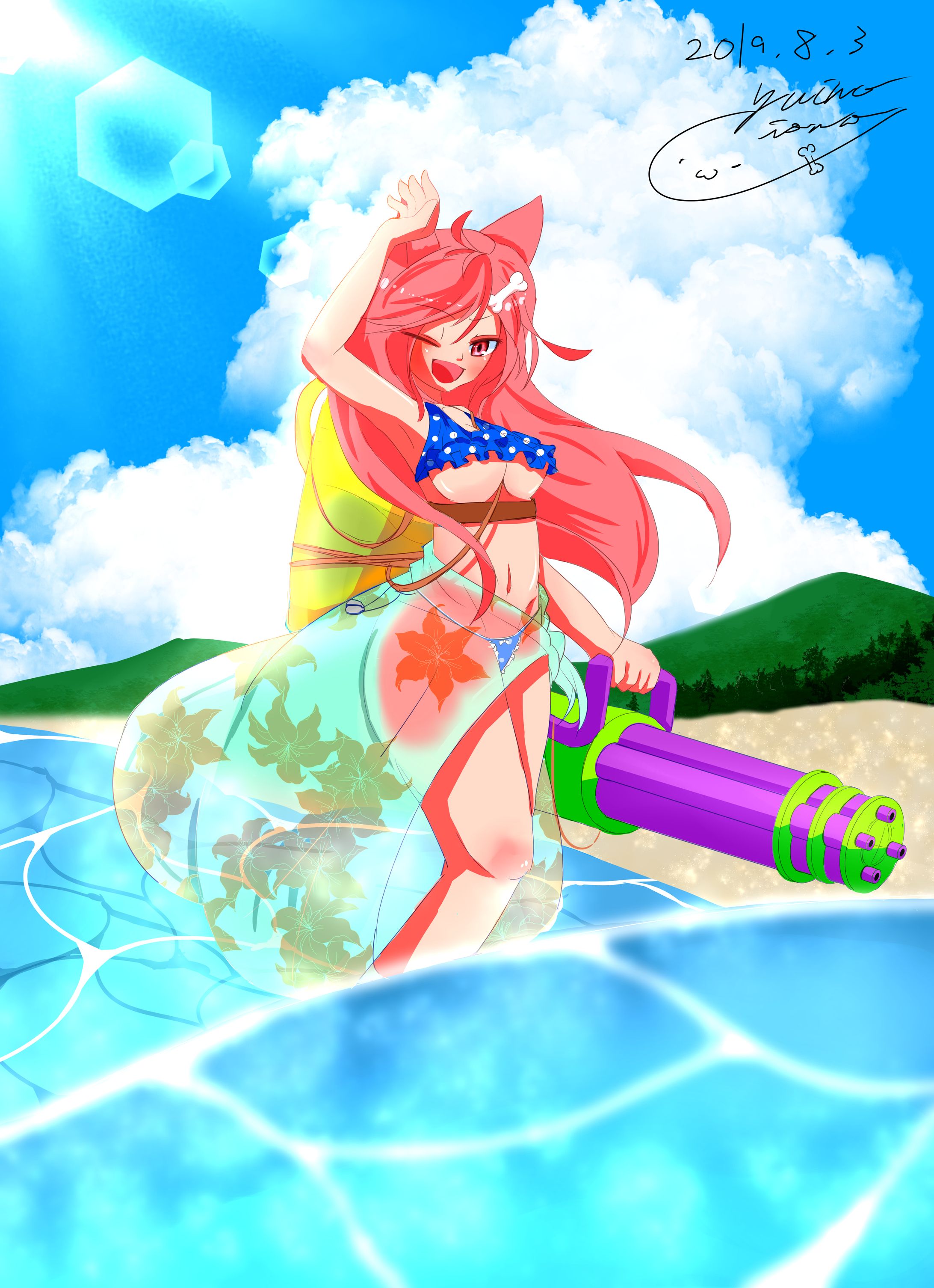 Swimming girl-1