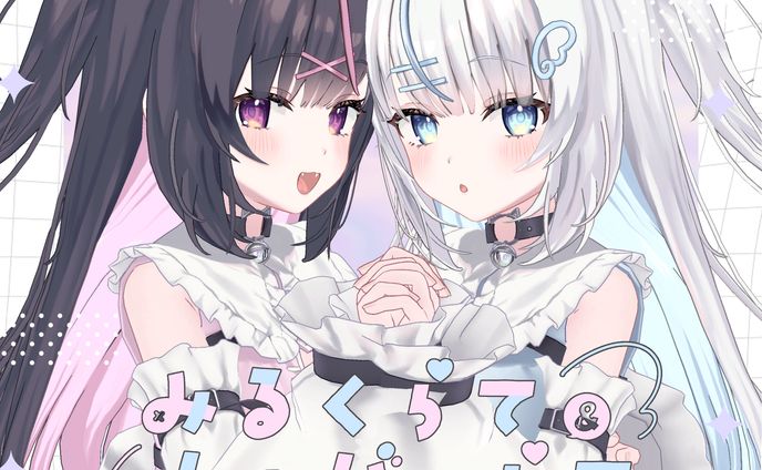 VRC向け オリジナル3Dモデル「みるくらて&しゅがーらて」ロゴ＆商品画像デザイン