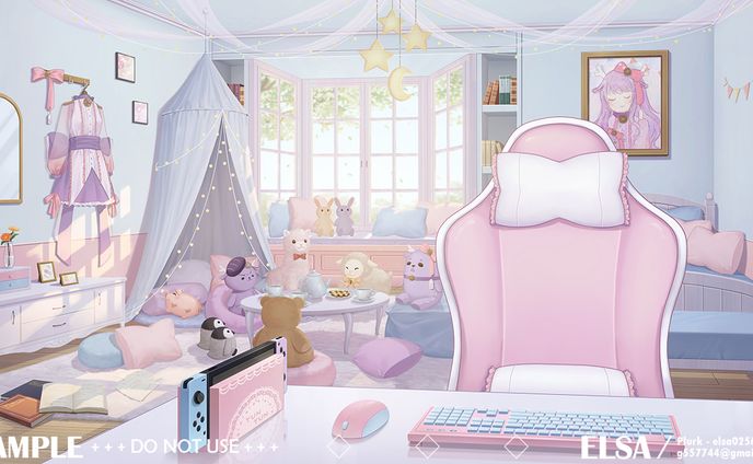 vtuber配信背景_呦呦