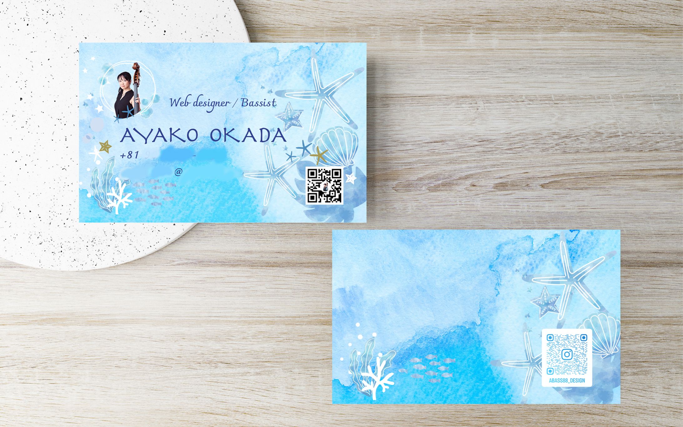 business card：海色の名刺-1