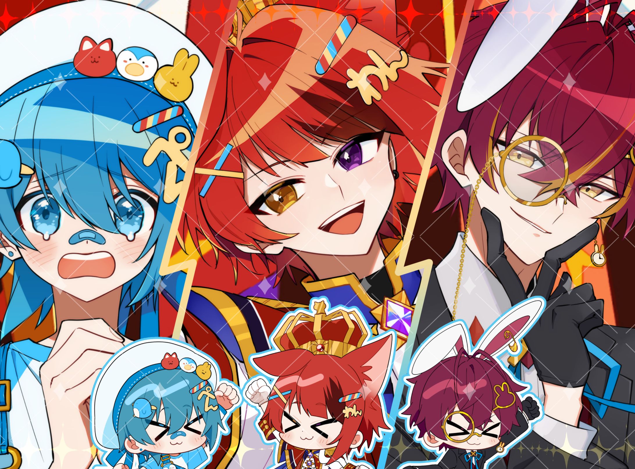 【STPR】Aye,aye,sir!/あにぱに【莉犬＆ちぐさ＆ばぁう】MVイラスト・デザイン-1