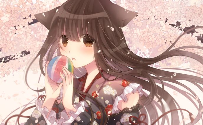ひらり桜舞う