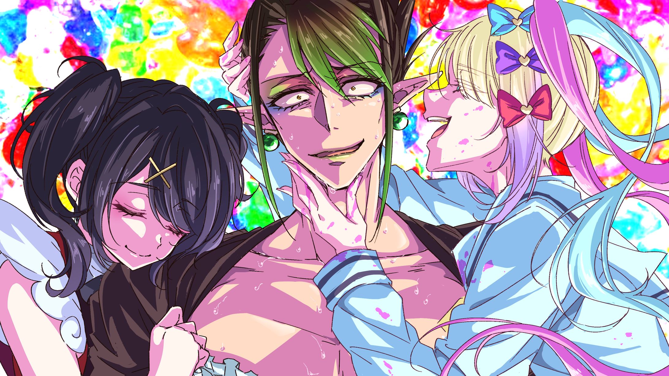 Vtuber配信サムネ採用イラスト⑥-1