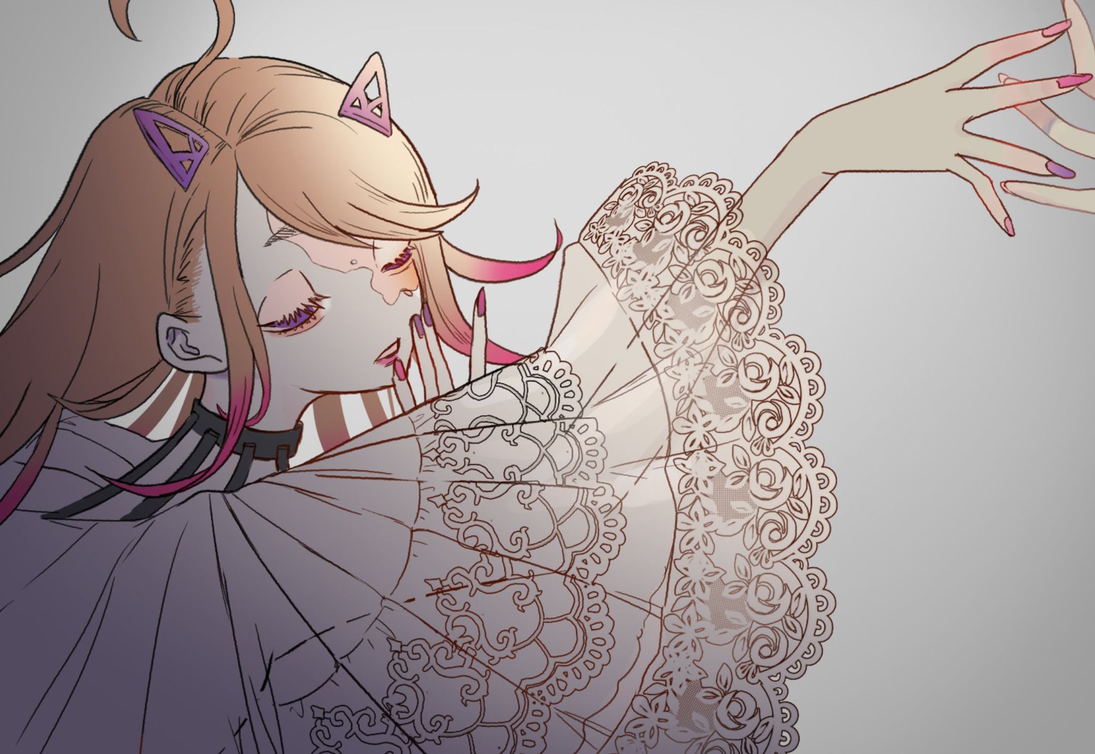 猫夜メア様「ギラギラ」MVイラスト制作-1