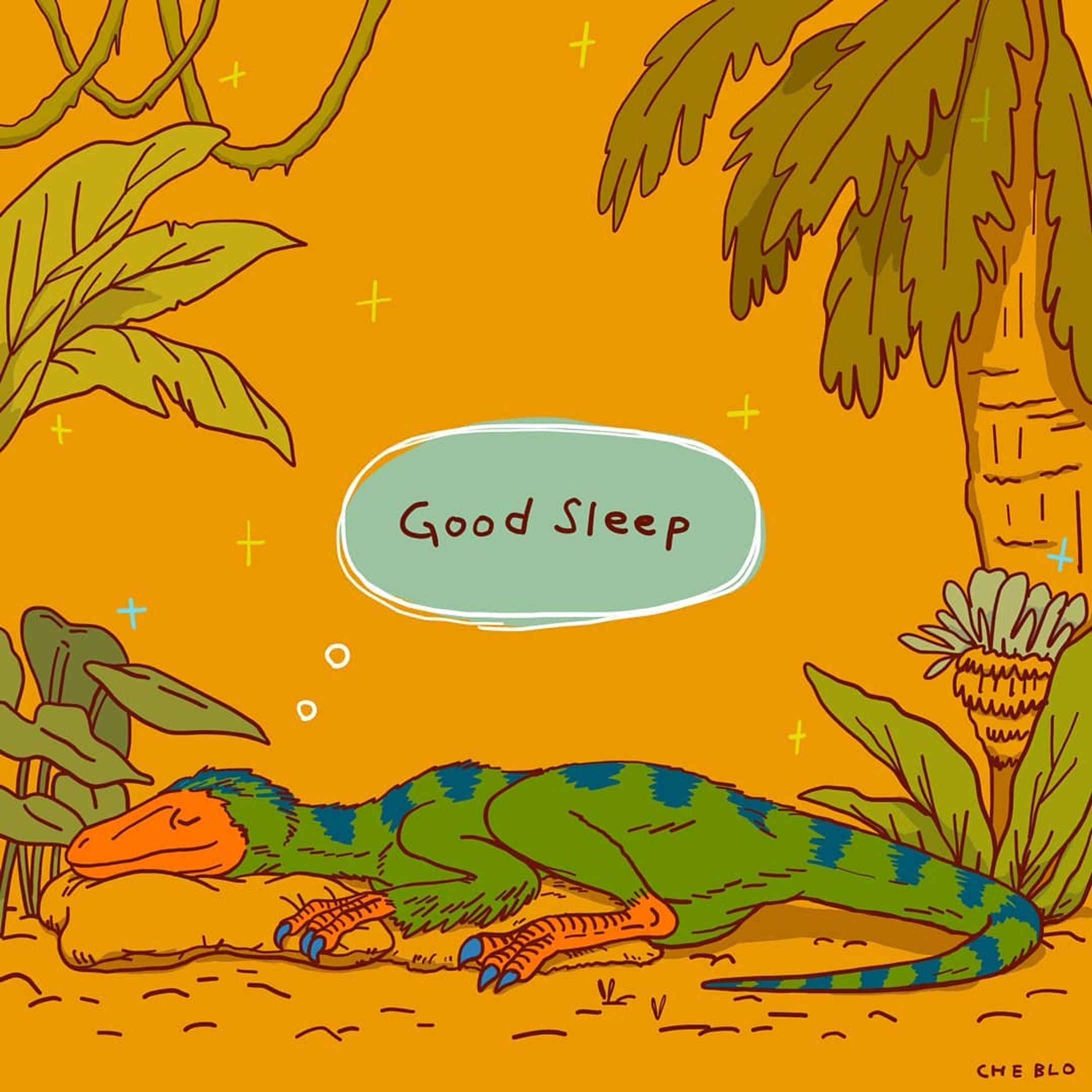 お気に入りのクッションと毛布で眠るドロマエオサウルスを描きました🦕🌴🌟
.
.
I drew a droaeosaurus sleeping with his favorite cushion and blanket. .
.
#cheblo cheblo #illustrator #illustration #dinosaur #恐竜 #絵 #イラスト #ダイナソー #ドロマエオサウルス #眠る #森 #forest #sleep #green #dromaeosaurus #ipad #applepencil #sketch #スケッチ #drawing-1