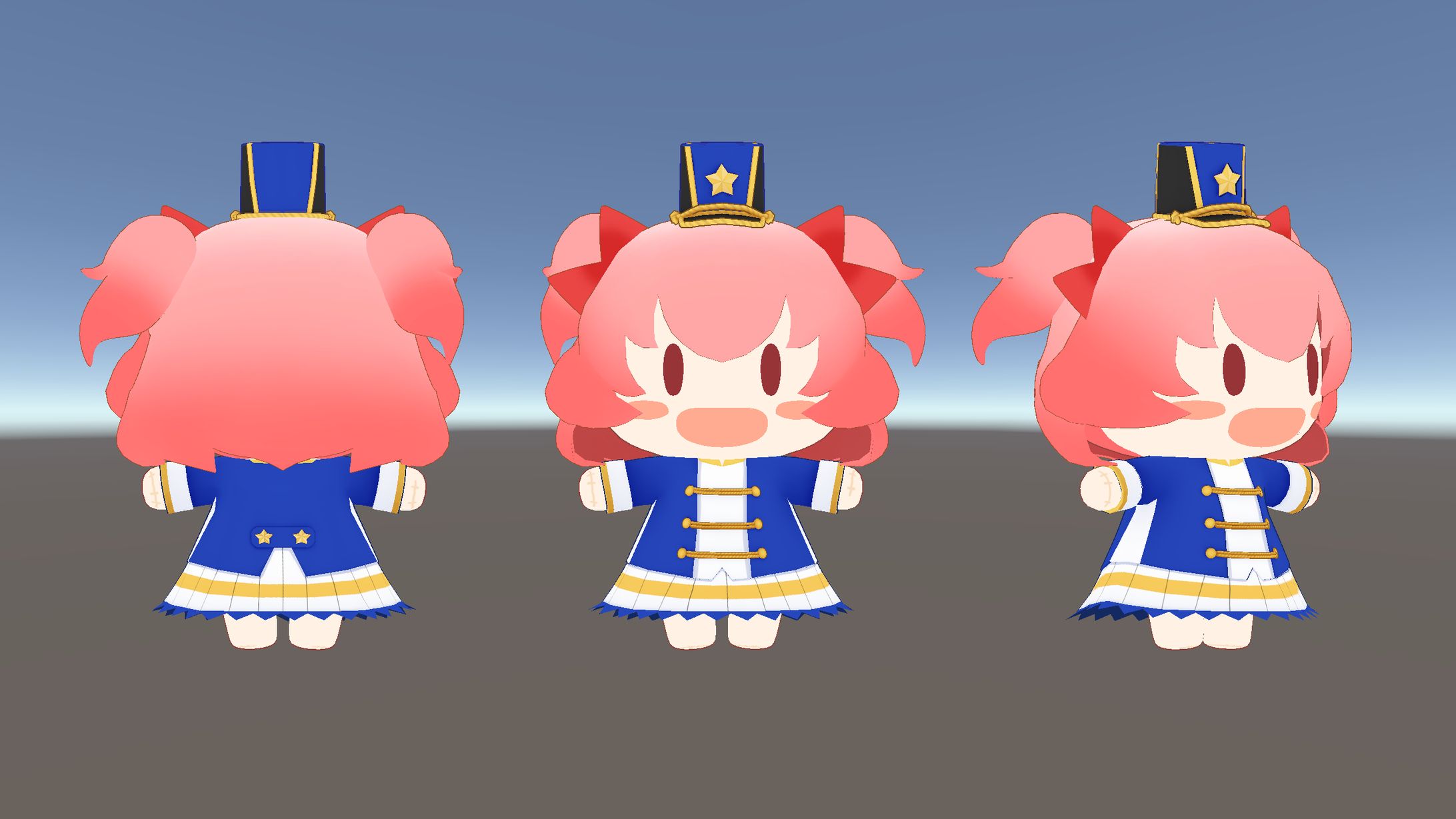 ミニキャラ3Dアバター制作（VRM / VRChat / MV使用）-1