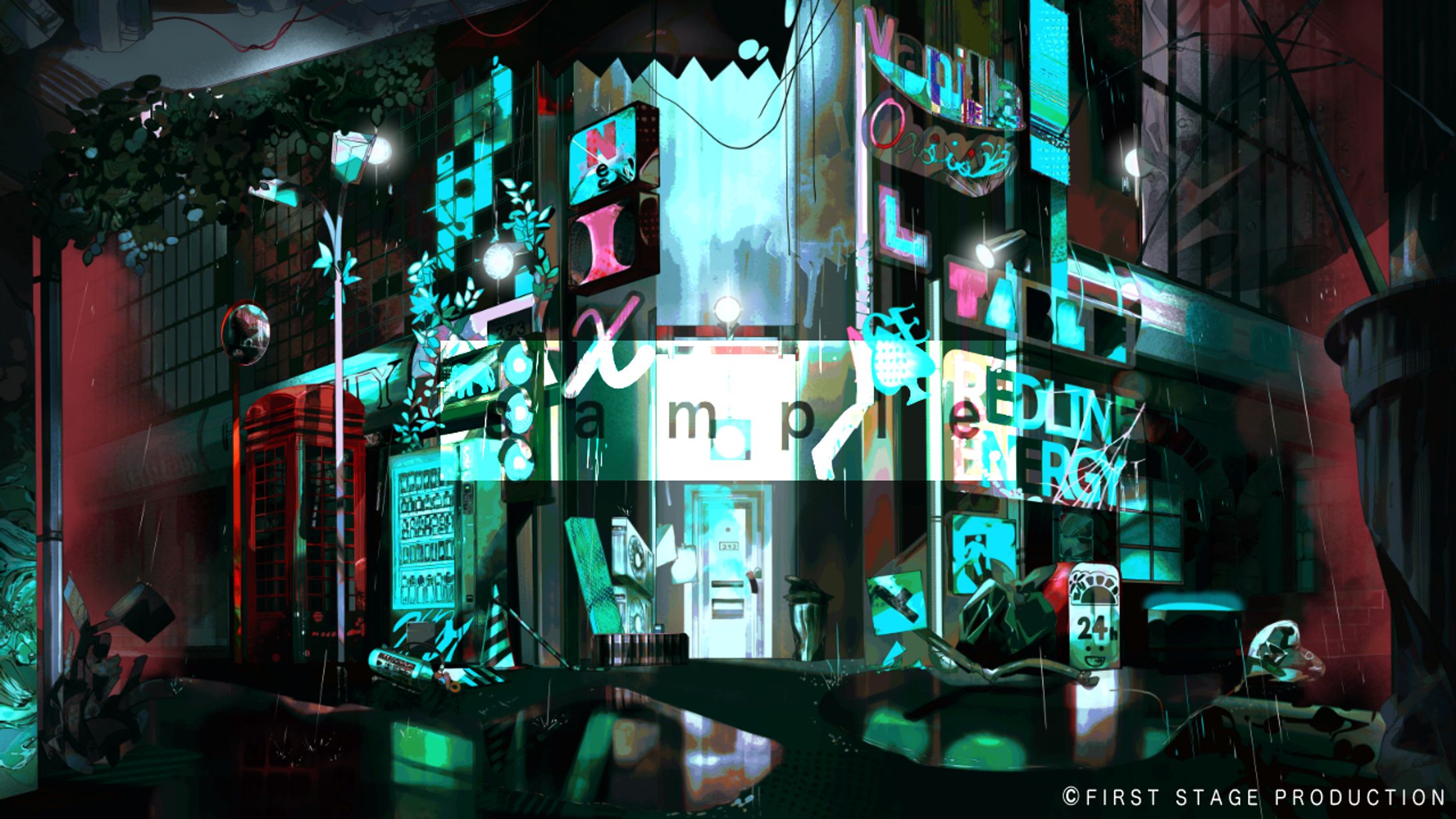 【WORKS】FIRST STAGE PRODUCTION EN所属 Nix Voltareさん配信OPEDイラスト、配信背景イラスト-1