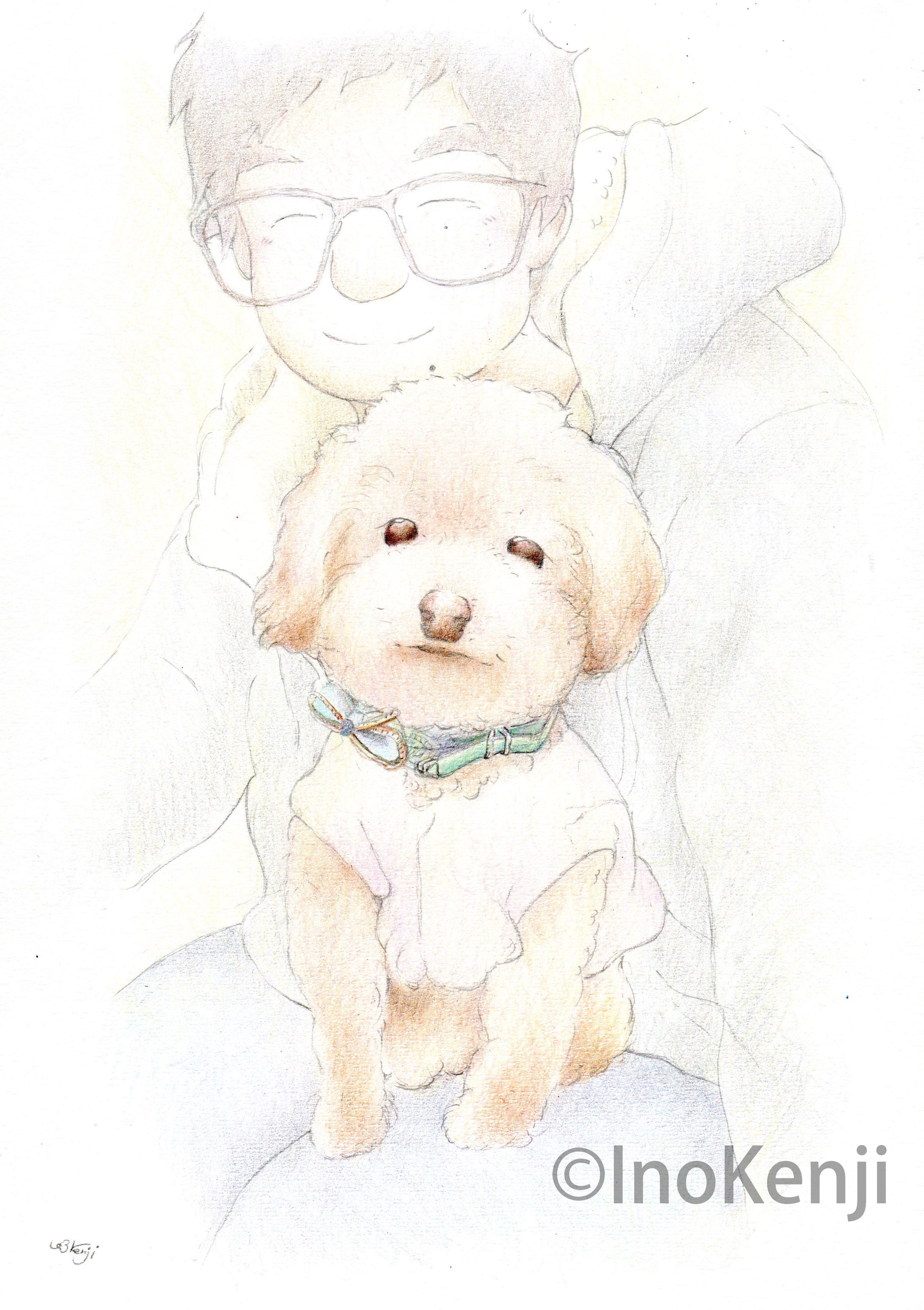 トイプードルのショウちゃん&息子さん-1