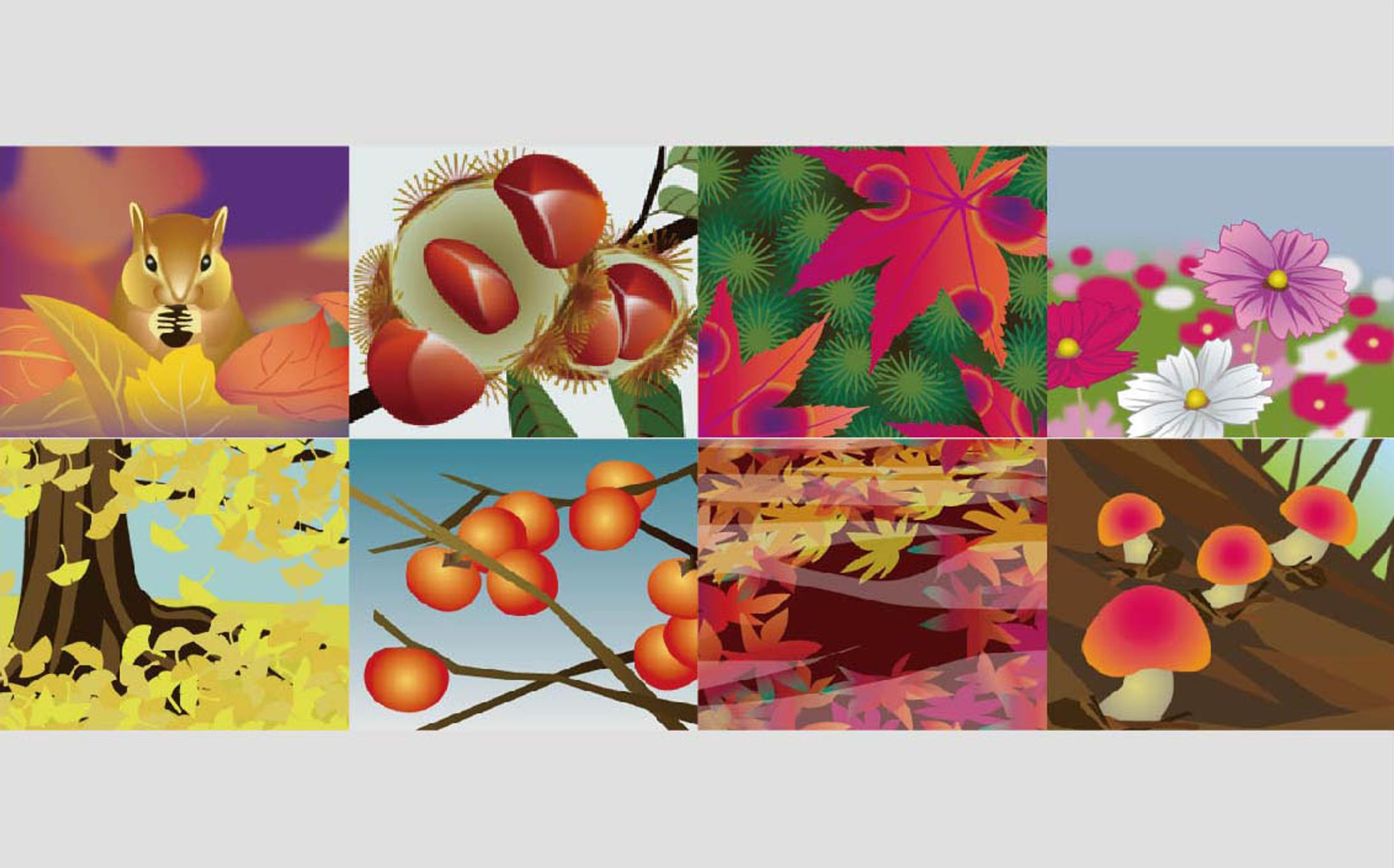 秋の風物詩&リスの冬支度-1