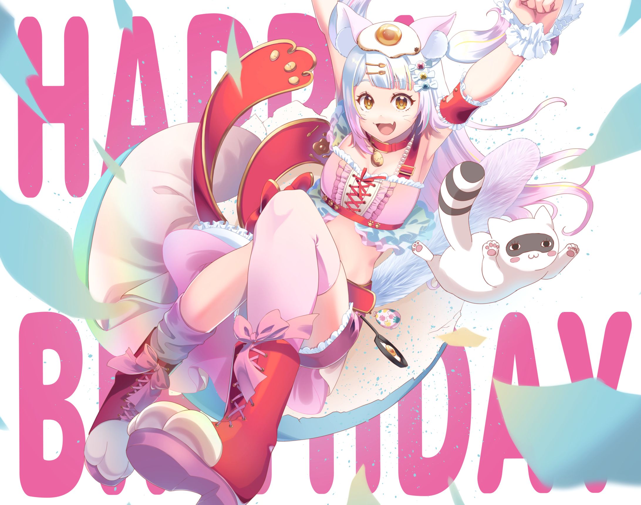 ねこたぬき様お誕生日ファンアート-1