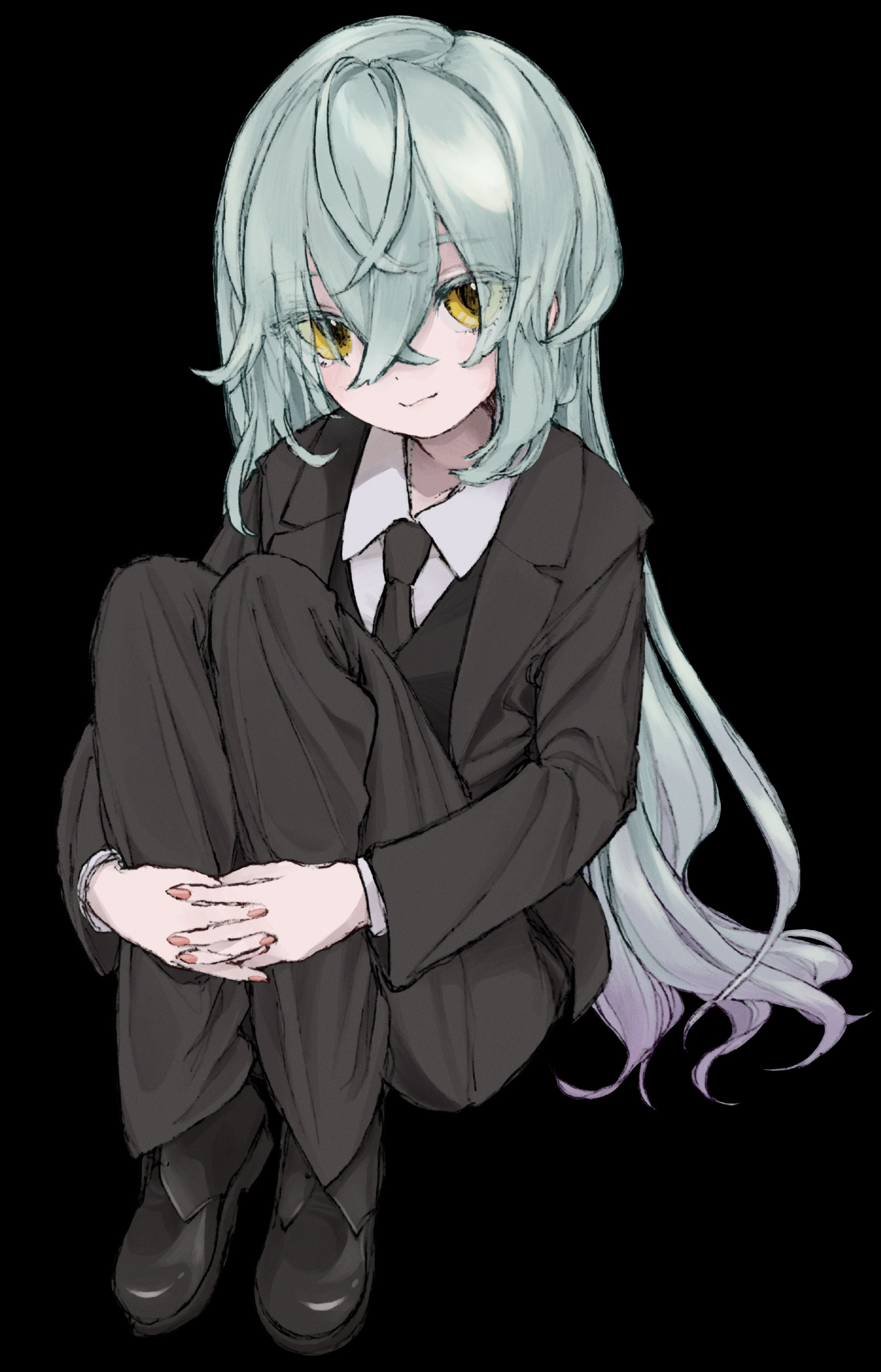 スーツを着た少女-1