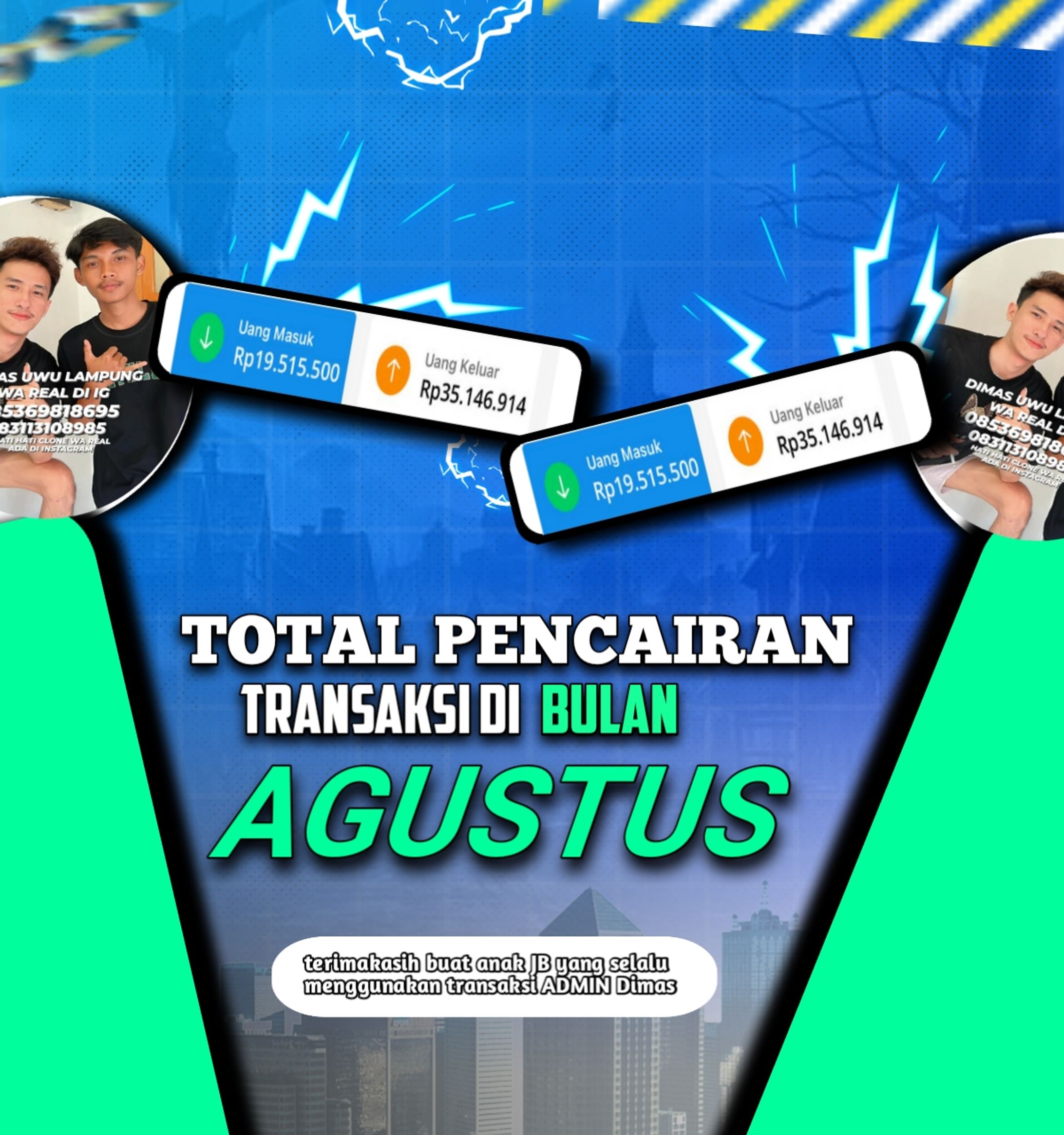 CONTOH DESIGN POSTER HASIL TRANSAKSI -1