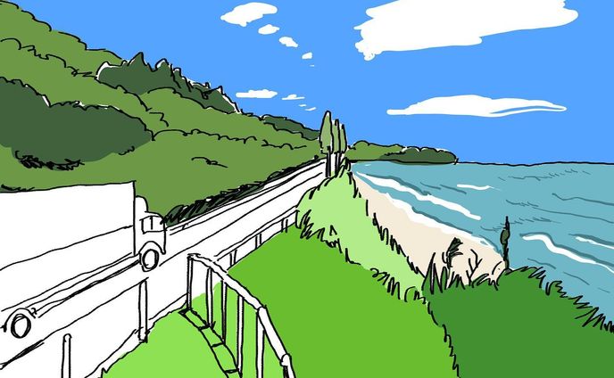 海辺スケッチ
seaside
#adobefresco #sketch #seaside #summer #landscape
