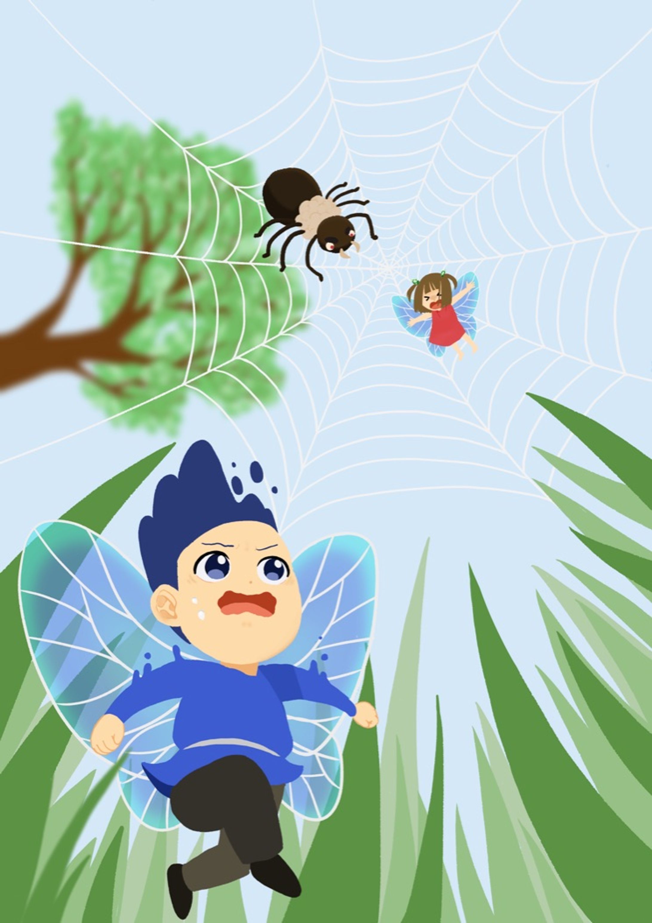 【イラスト】助けて！お兄ちゃん！-1