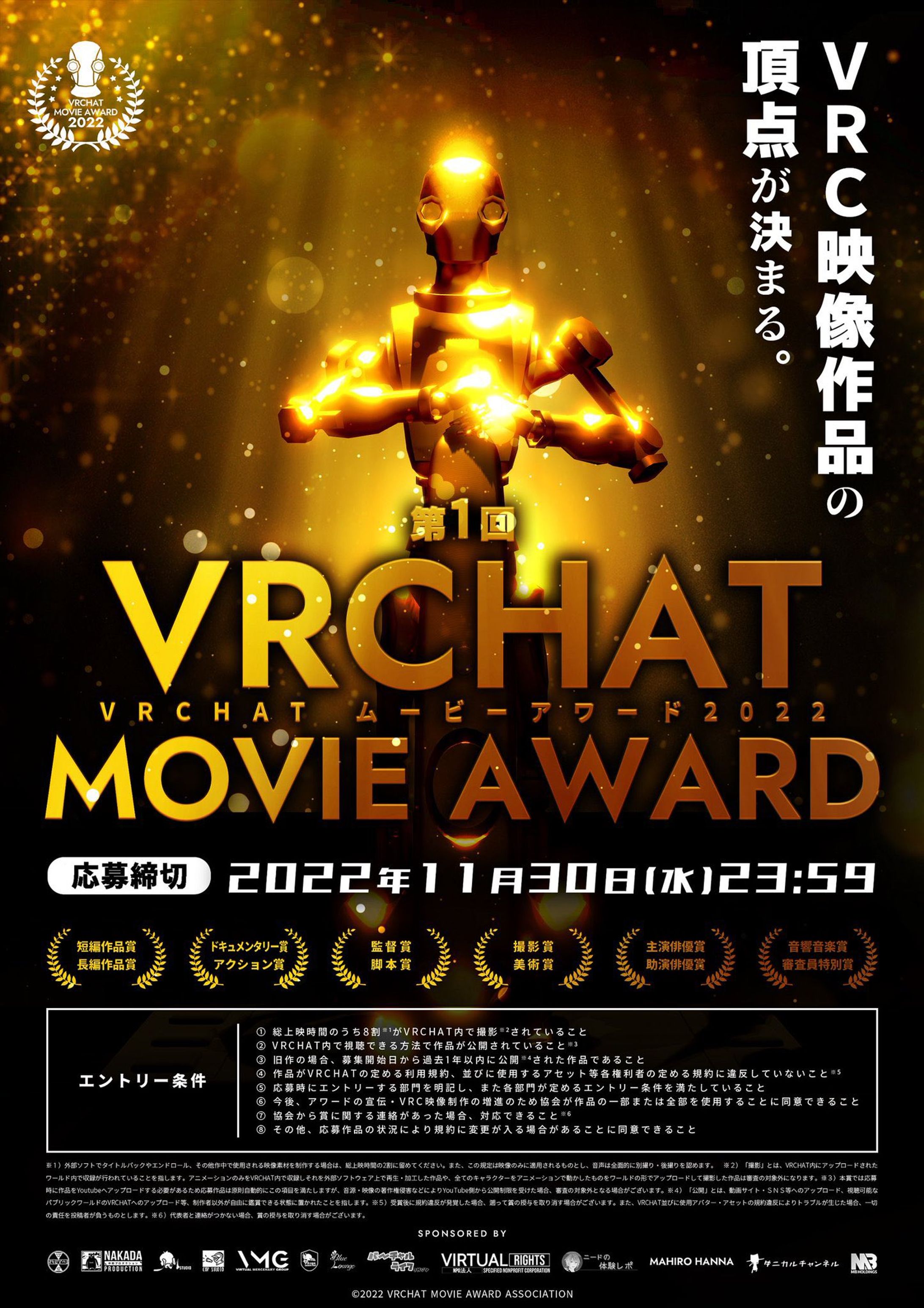 【表彰】VRCムービーアワード2022 アクション賞 受賞-1