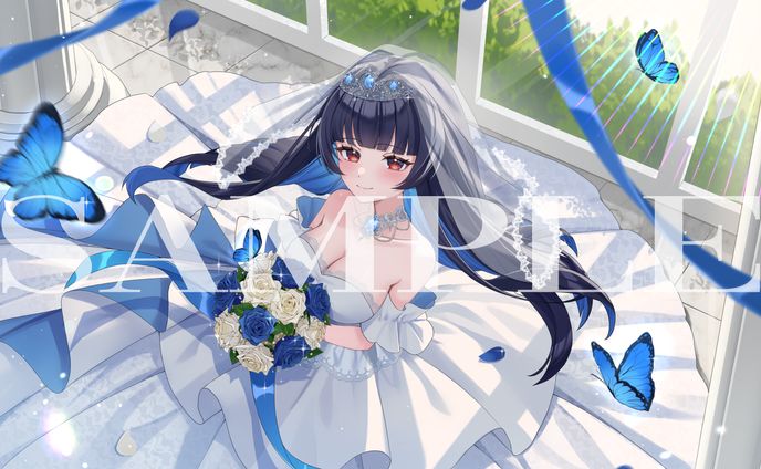 HighLight！プロダクション所属 楠いおり様　ジューンブライドイラスト