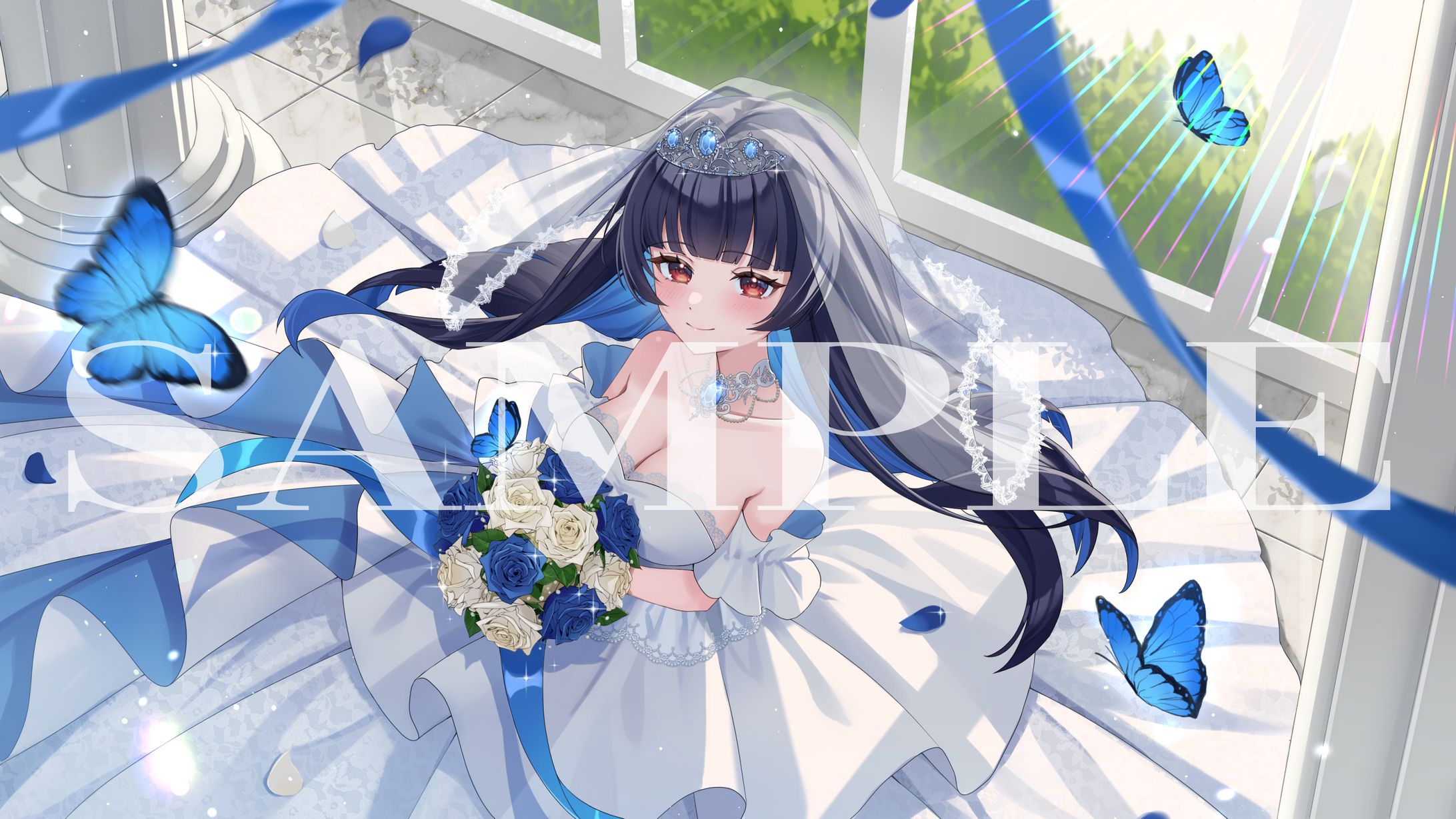 HighLight！プロダクション所属 楠いおり様　ジューンブライドイラスト-1