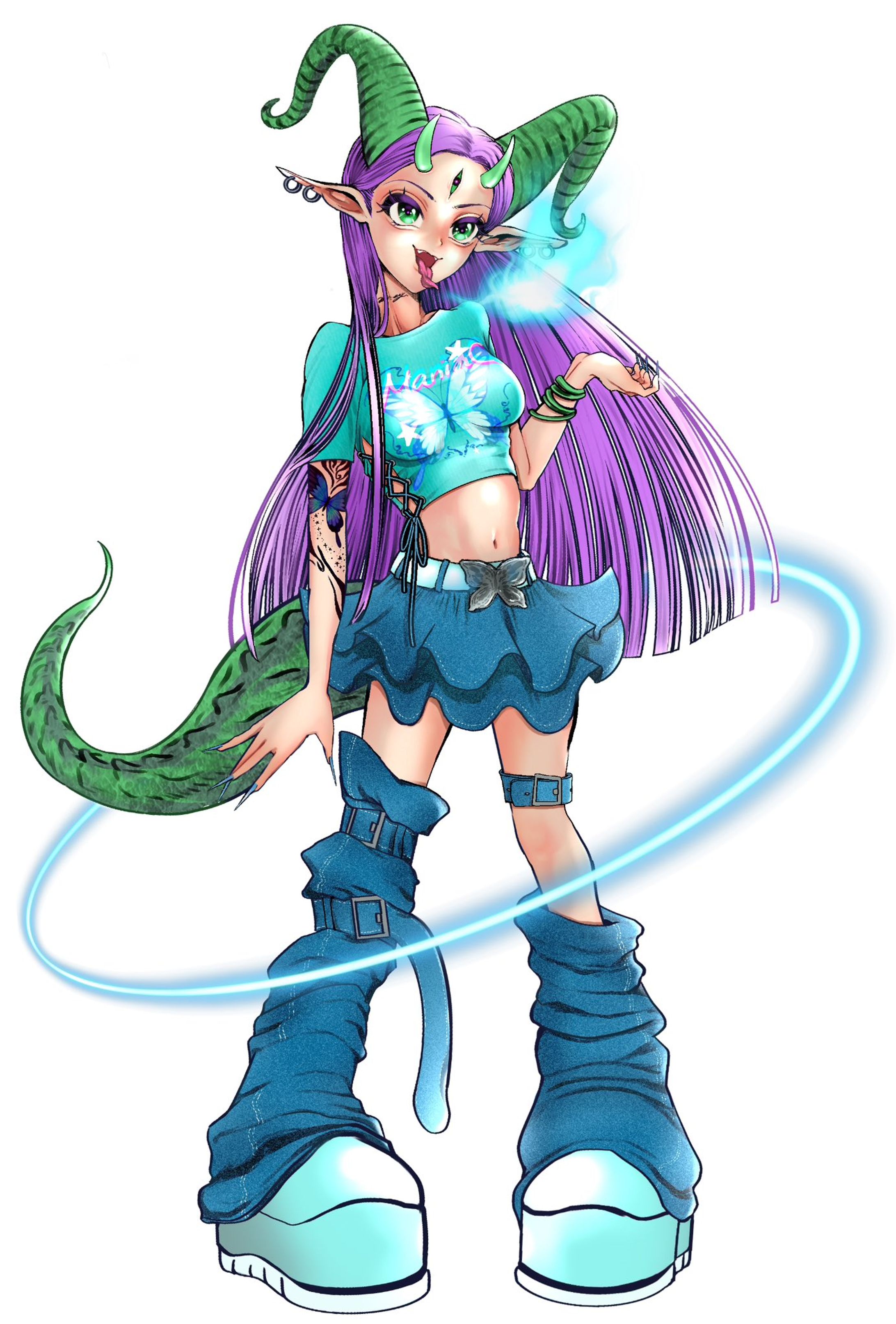 キャラクターデザイン：ドラゴン娘-1