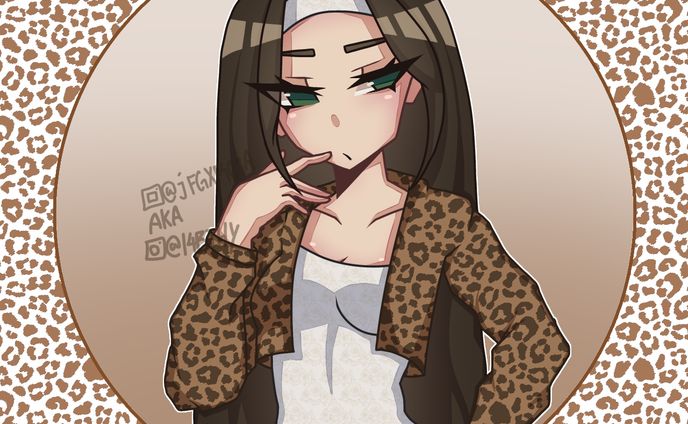 drawing of my twin sister >0<