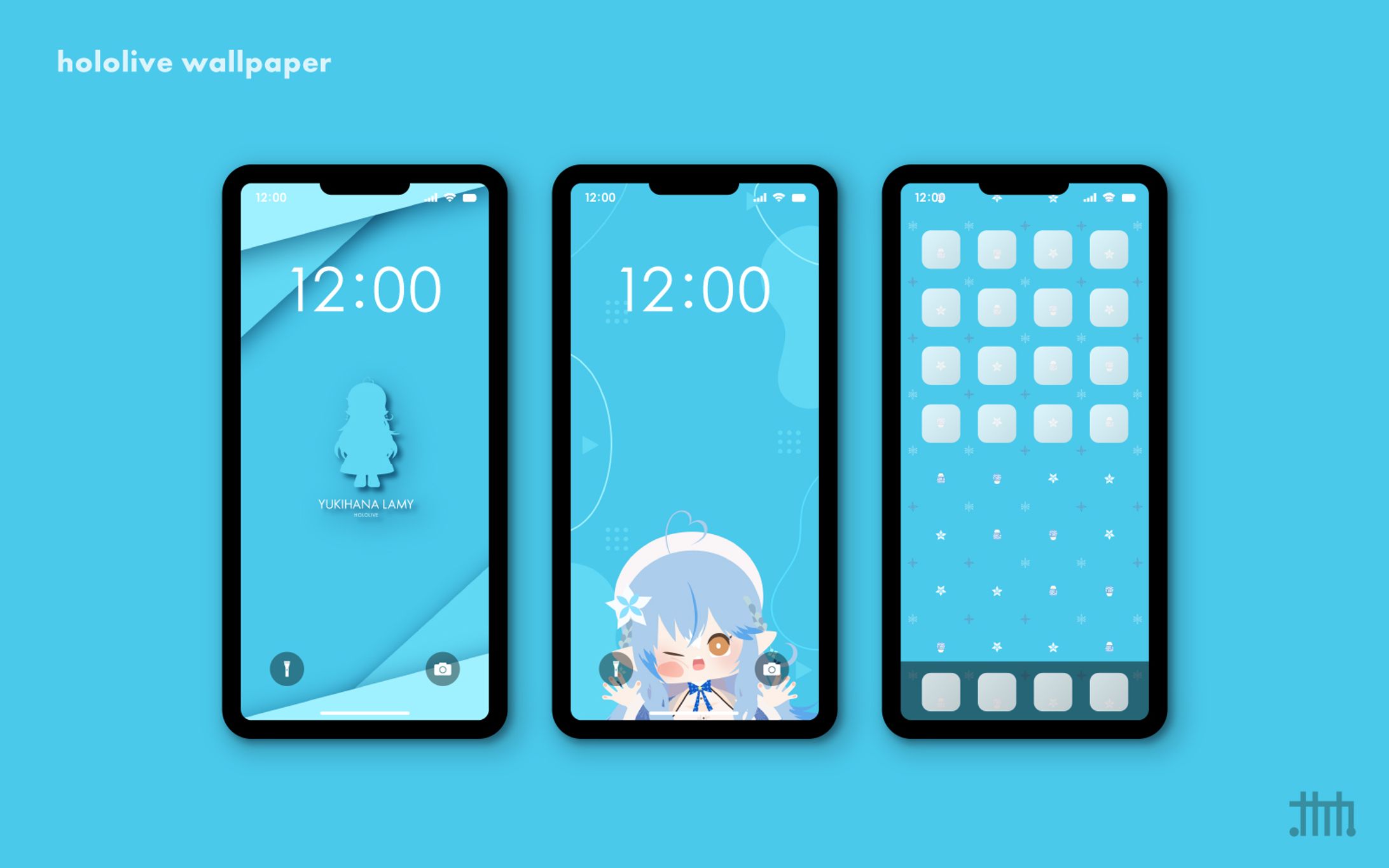 【二次創作】スマホ壁紙 雪花ラミィ-1