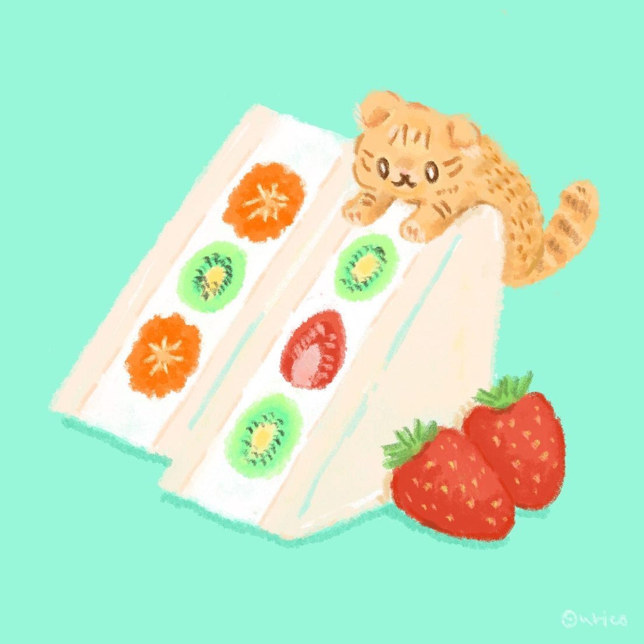 フルーツサンドぜんぶ僕のだよ！🍓

@kota___0301 こた君リクエストありがとうございました

#illust #artwork #illustration #drawing #cuteart #cuteartwork #kawaiiart #いらすと #イラスト #ねこ #猫 #キャラクター #ほのぼの #絵  #いらすとぐらむ #イラストレーター #일러스트 #미술 #插图 #插畫 #猫イラスト#ゆるいイラスト#catillustration #イラストグラム#animalillustration#オリジナルイラスト#キジトラ#フルーツサンド#スコティッシュフォールド#scottishfold-1