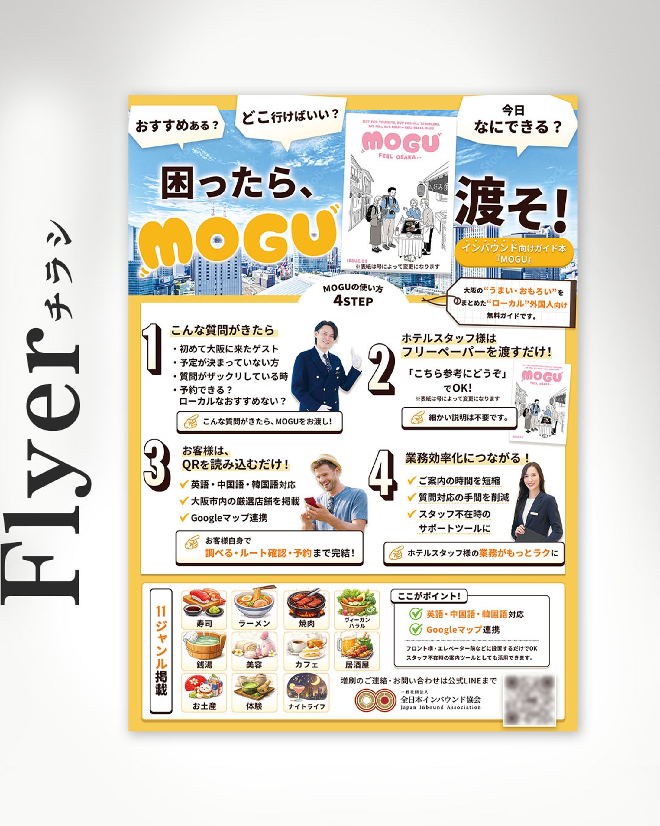 【チラシ】一般社団法人 日本インバウンド協会 様｜構成設計・デザイン-1