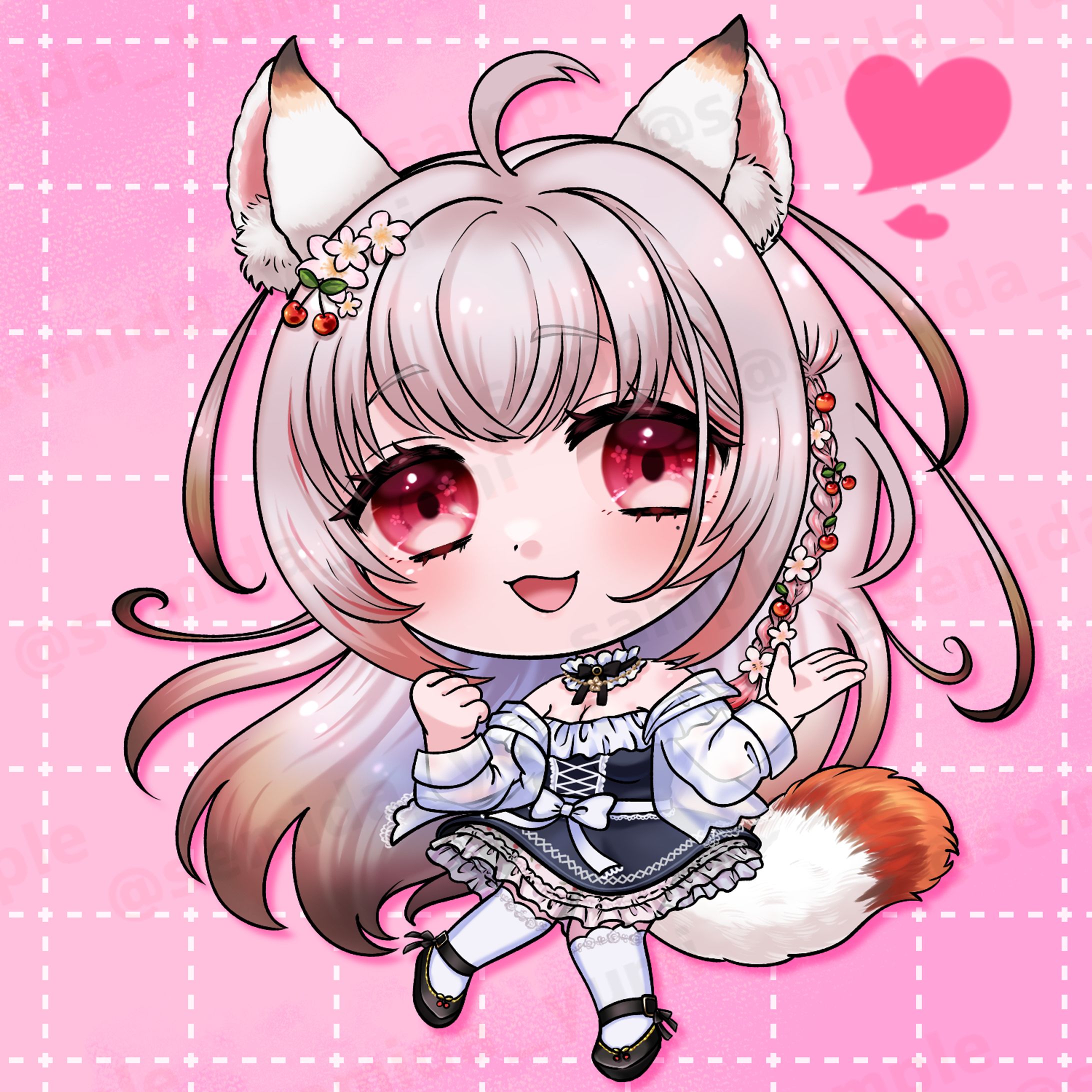 Vtuber『无我 らぅ』様 SDイラスト-1