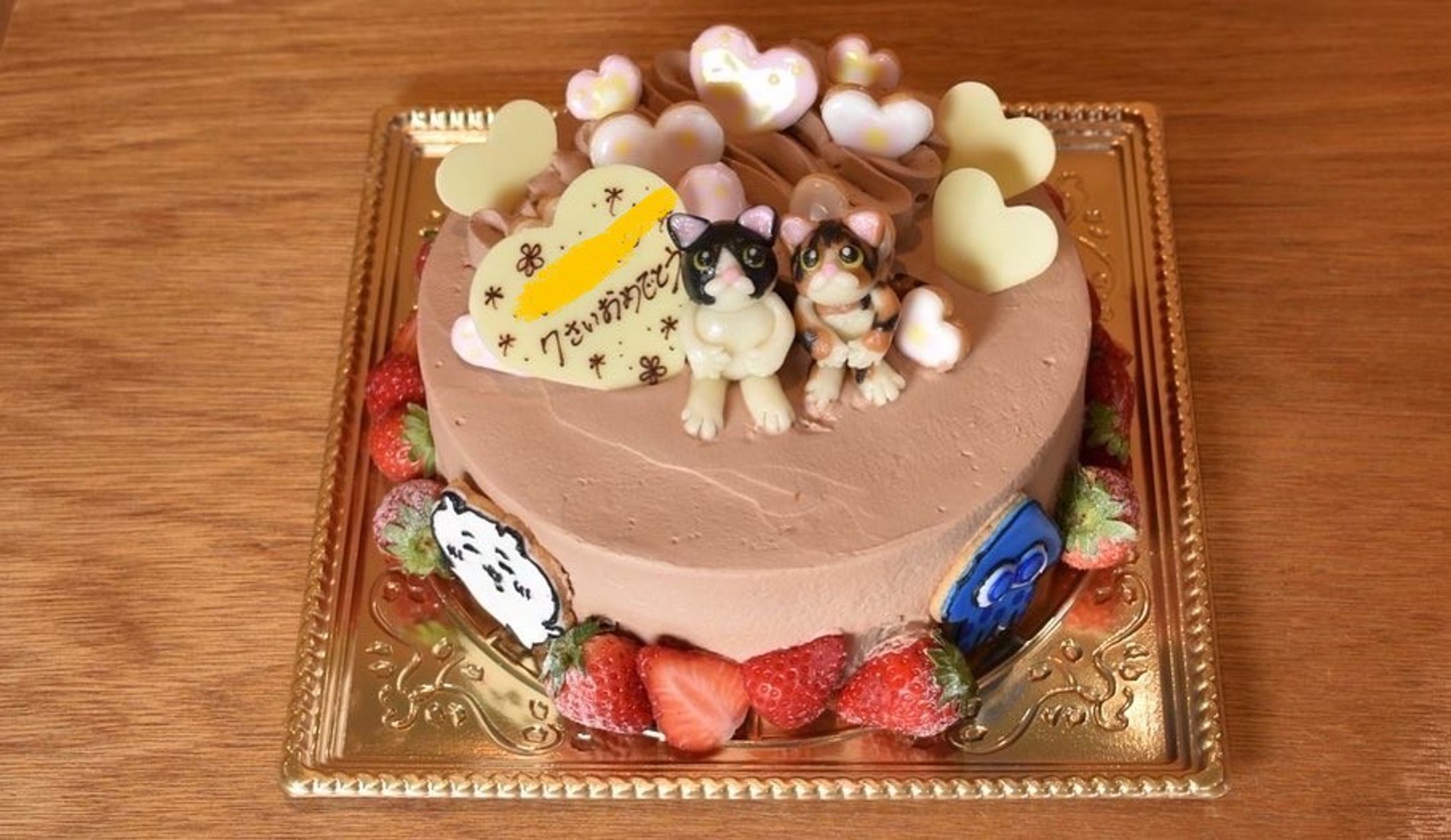 7歳になる女の子へのバースデーケーキ-1
