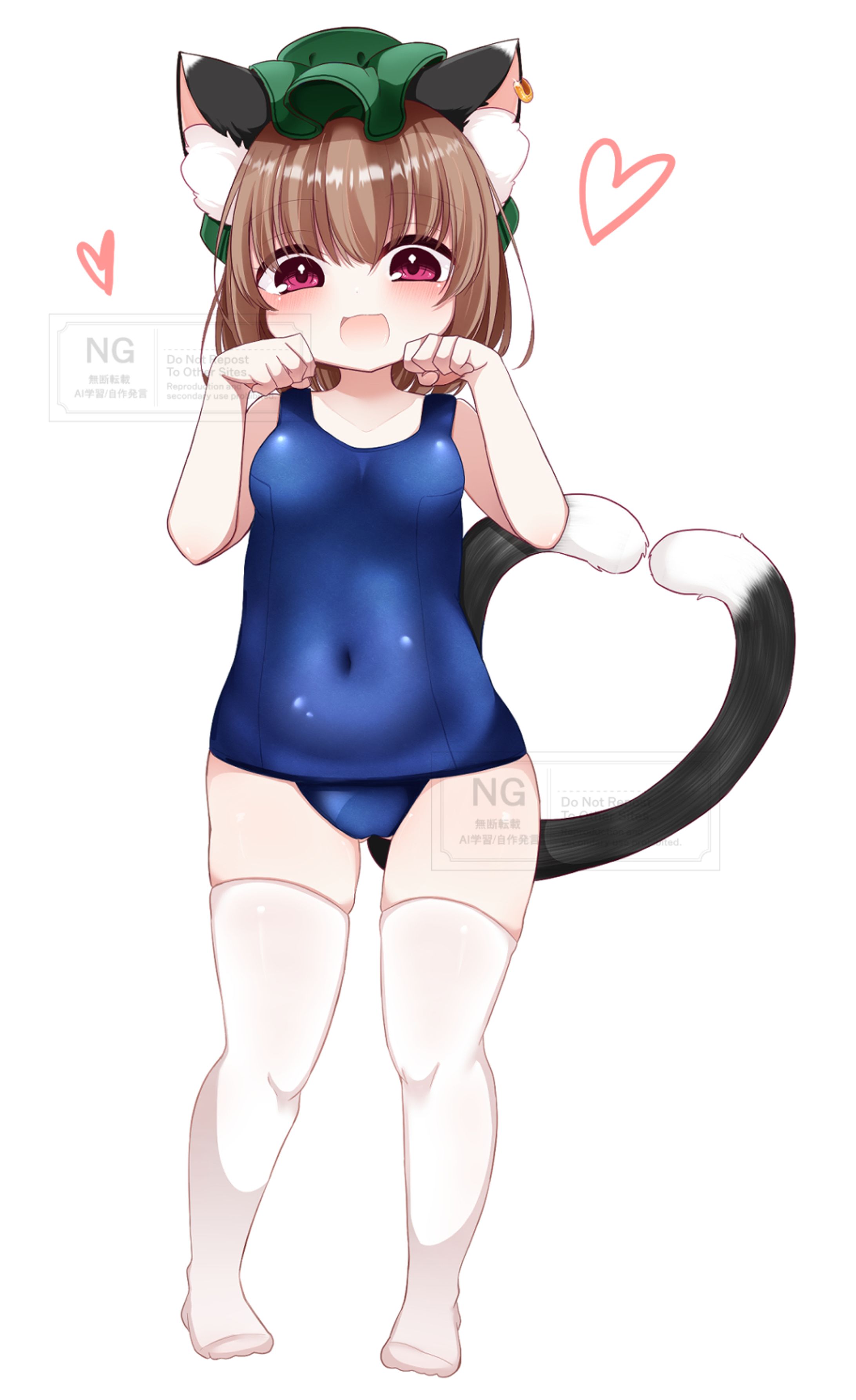 【二次創作】スク水橙ちゃんアクリルスタンド-1