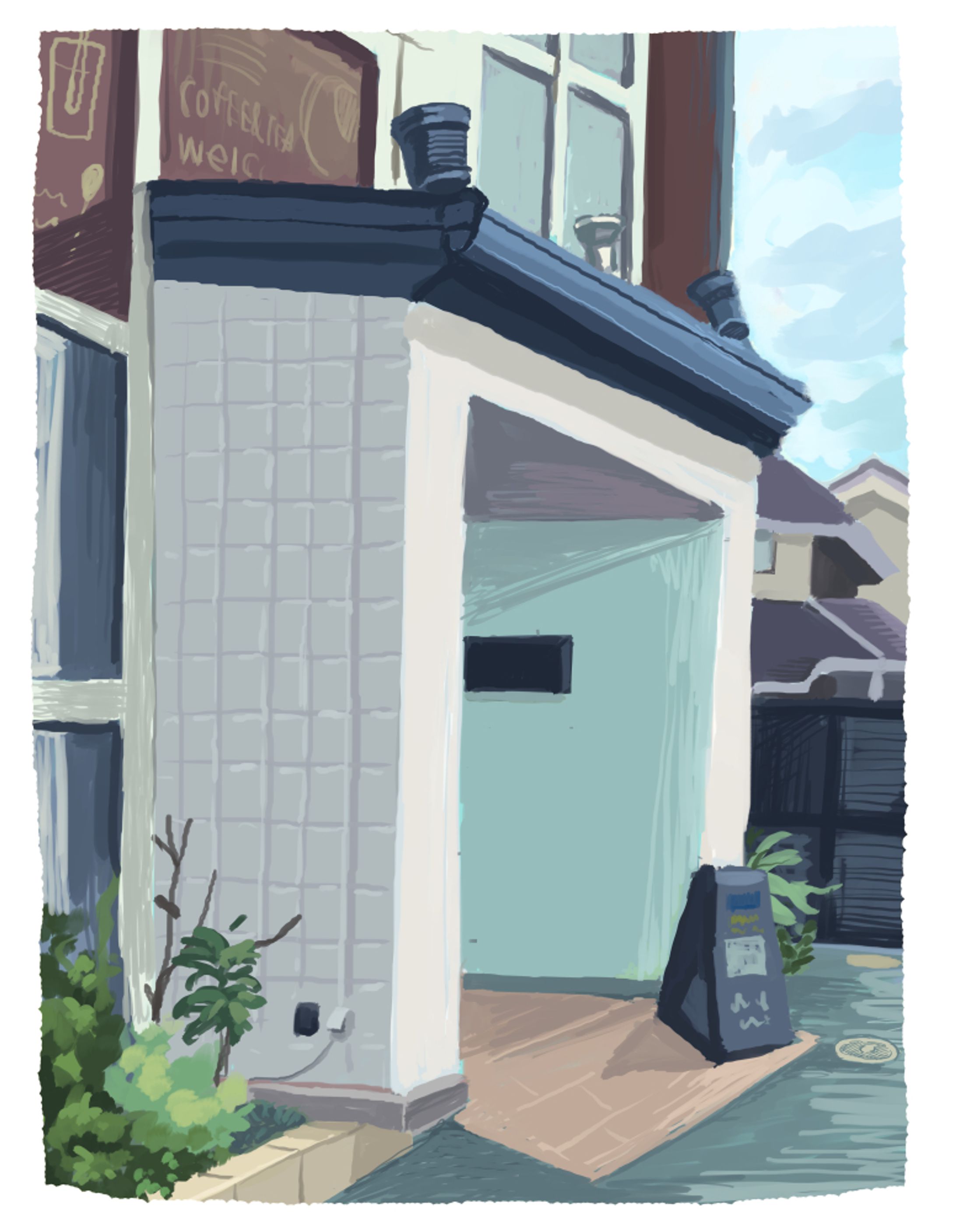 手書き風カフェイラスト-1