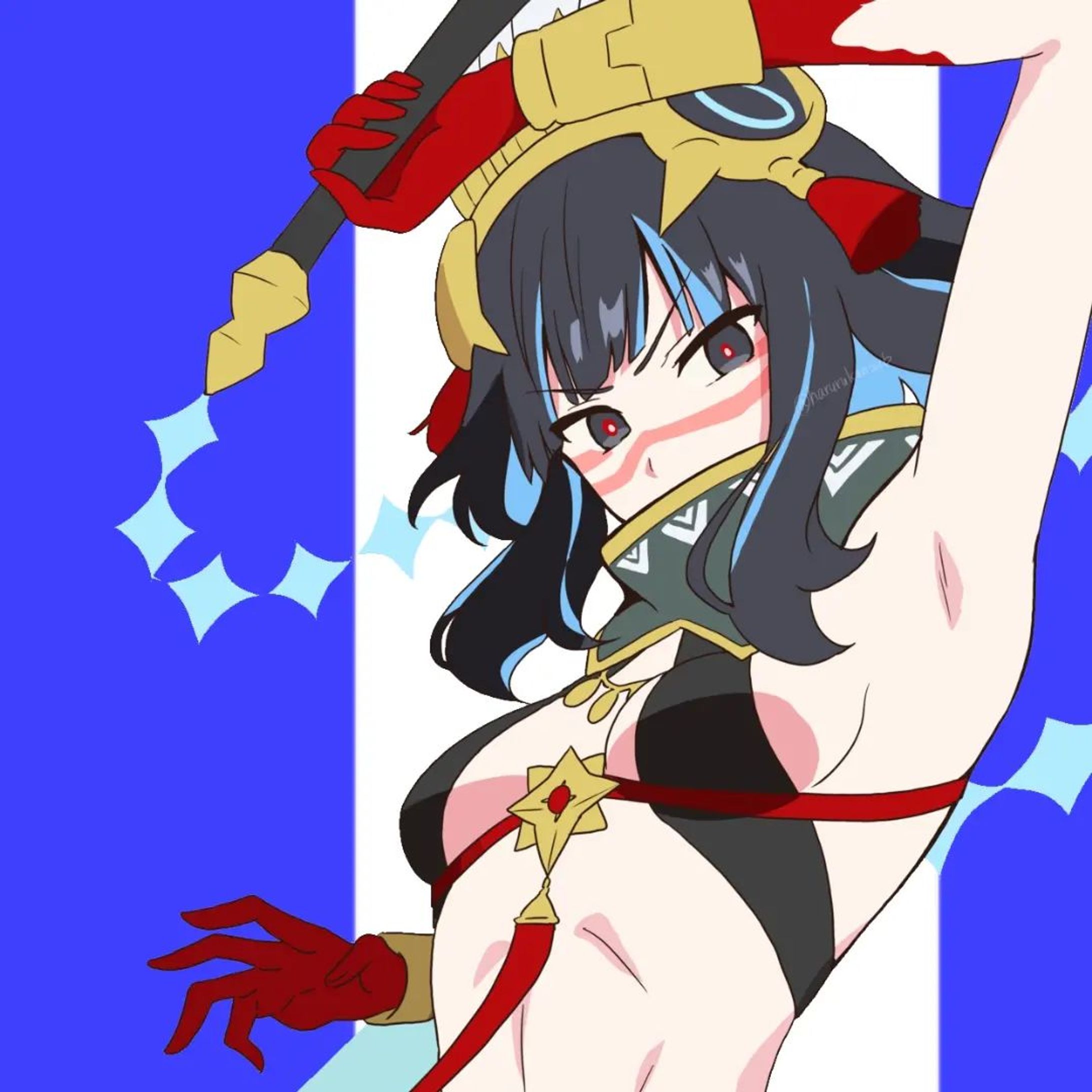 『トラロック(Fate)』
湿度高くて可愛い(*´ω｀*)

#イラスト #イラストグラム #イラスト好きな人と繋がりたい #トラロック #fgofanart #fgo #fategrandorder #illust #illustration-1