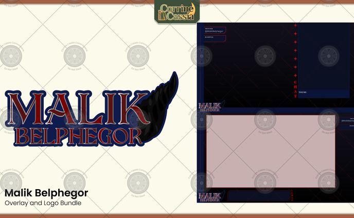 Malik Belphegor - Bundle of 2 Overlays and Logo