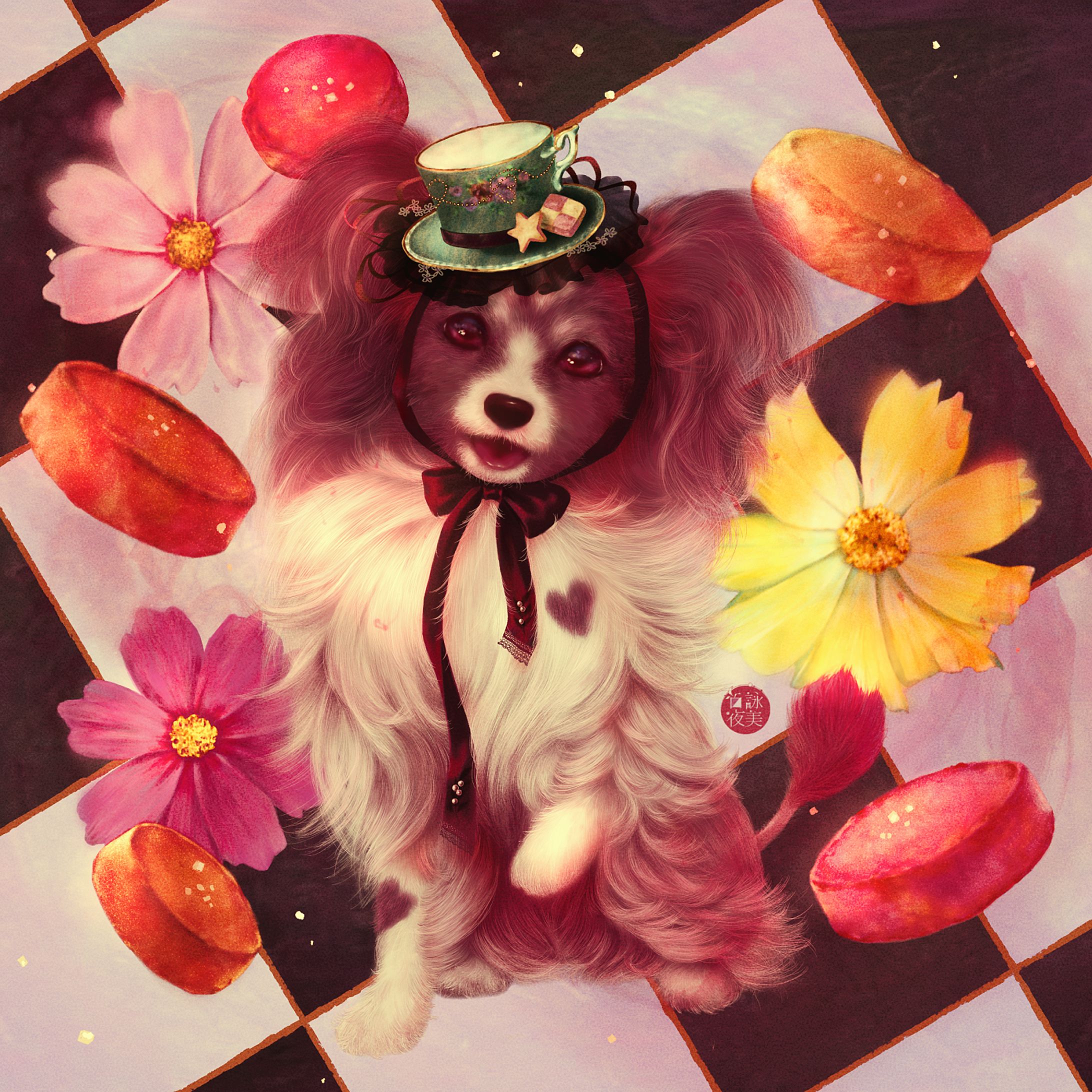 パピヨンとコスモス🐩-1