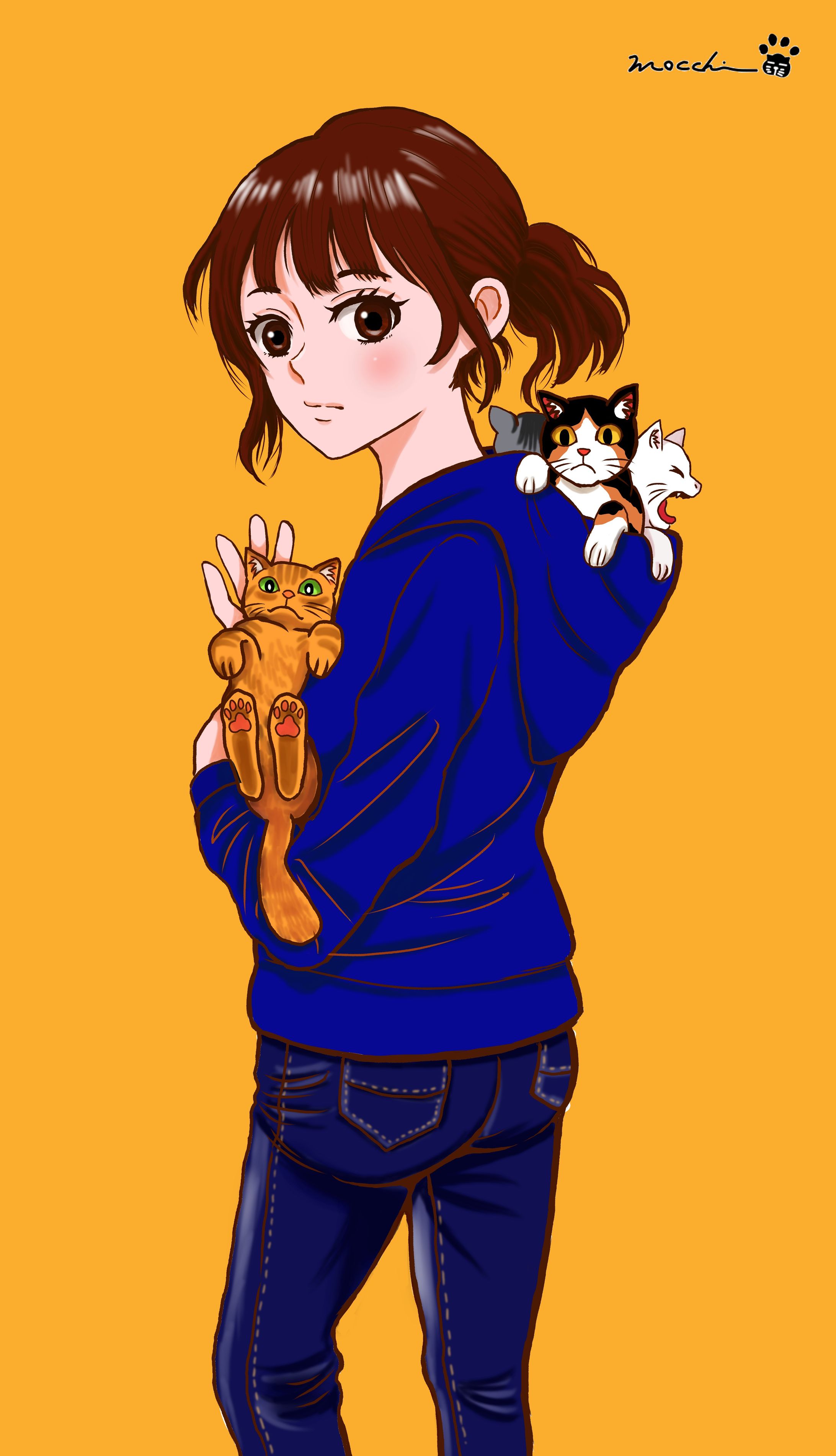 パーカー女子-1