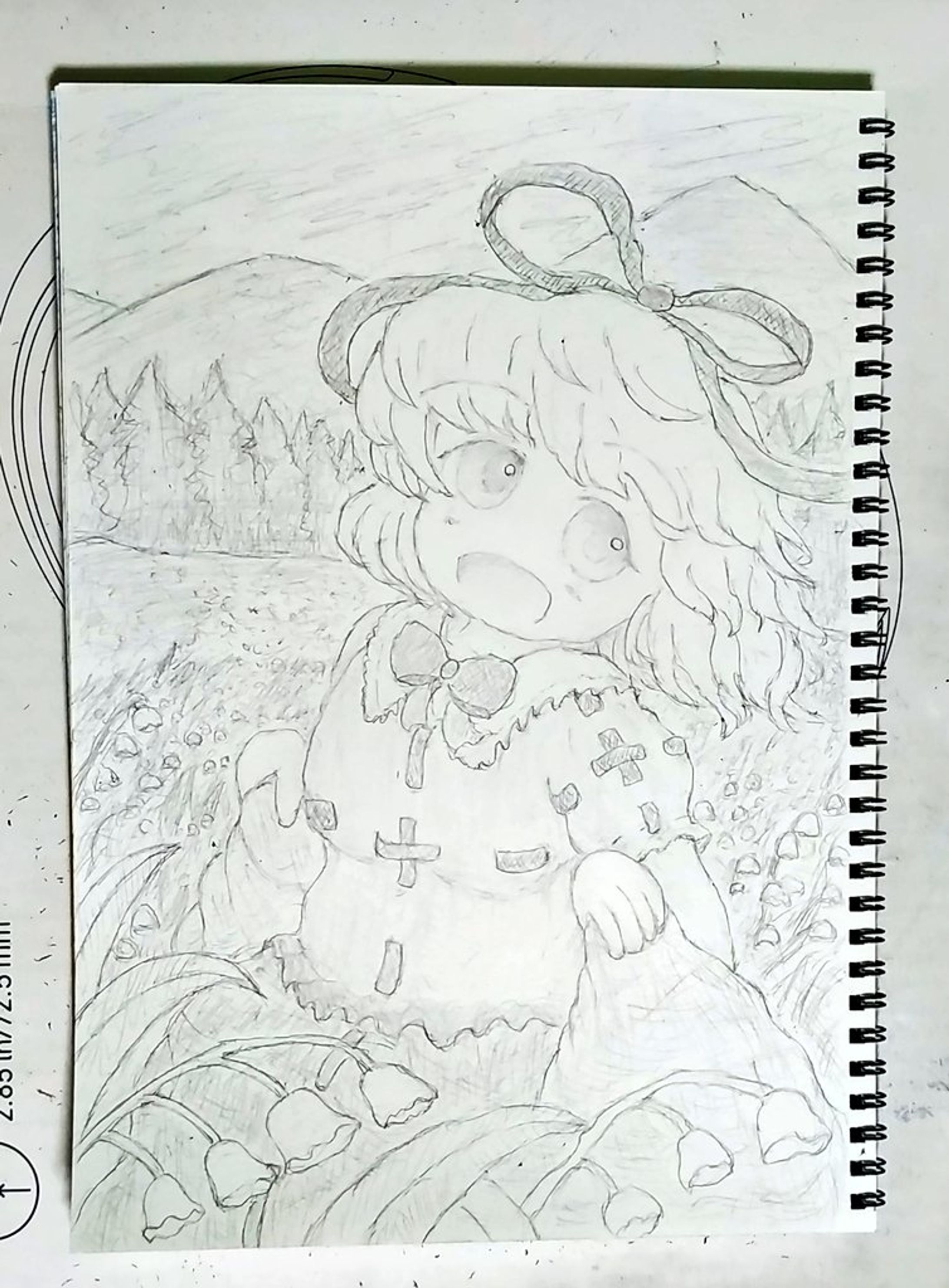 【東方鉛筆画】メディスン・メランコリー-1