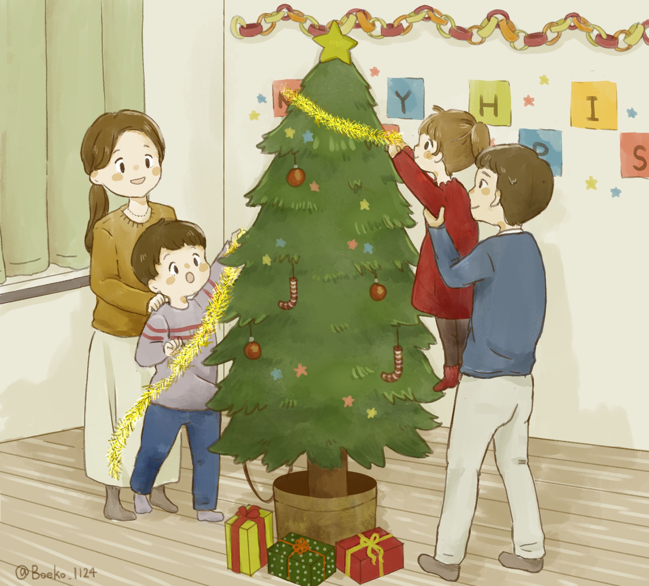 【オリジナル】クリスマスの準備-1