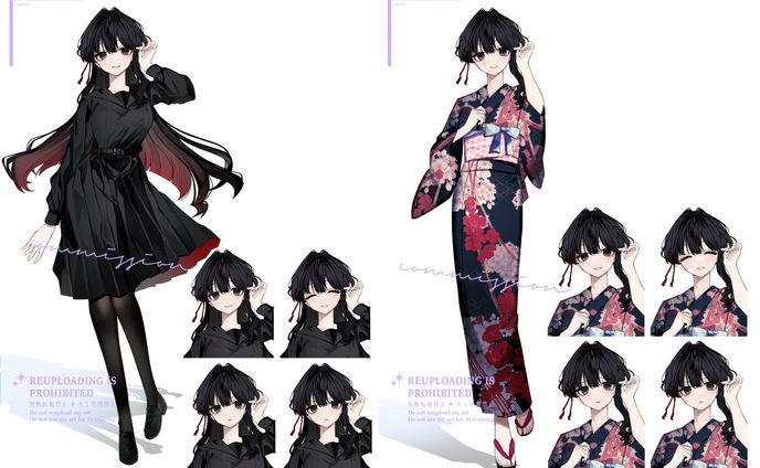 コミッション_女子高校生＋浴衣差分