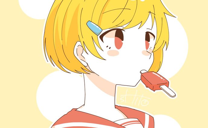 あいすおいしいおんなのこ。