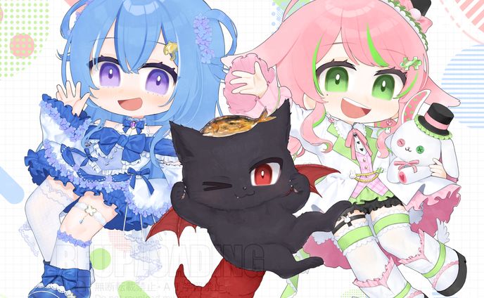 彗理様＆四葩ひさめ様＆鯖クロ様 一枚絵