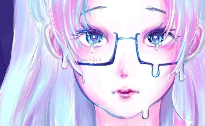 melting girl....
#illustration #digitalart #meltinggirl #crying 
#イラスト #イラストレーションアート #デジタルアート #メルティングガール